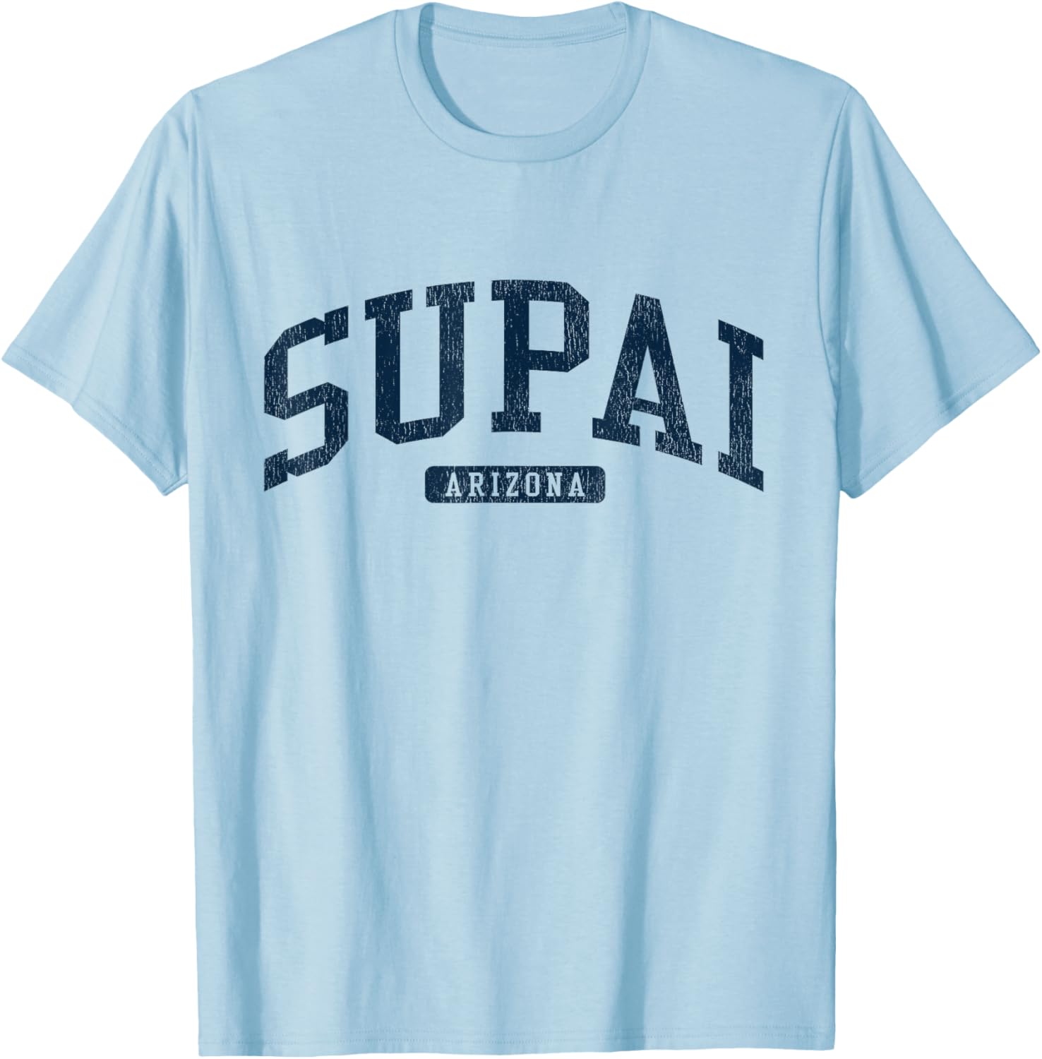 Supai Arizona College University Style Blue T-Shirt for a Casual Look - 5