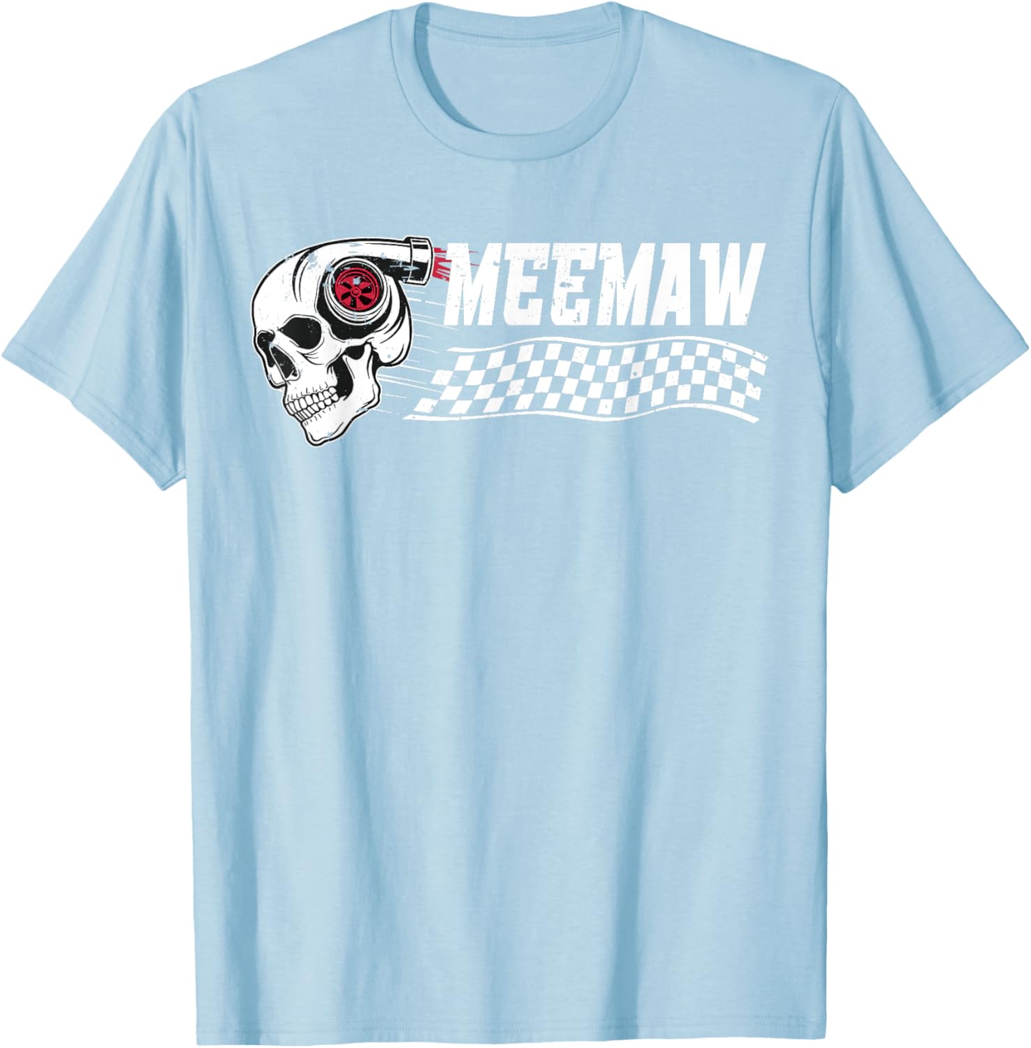 Race Car Birthday Party Meemaw Pit Crew T-Shirt for Family Fun - 7