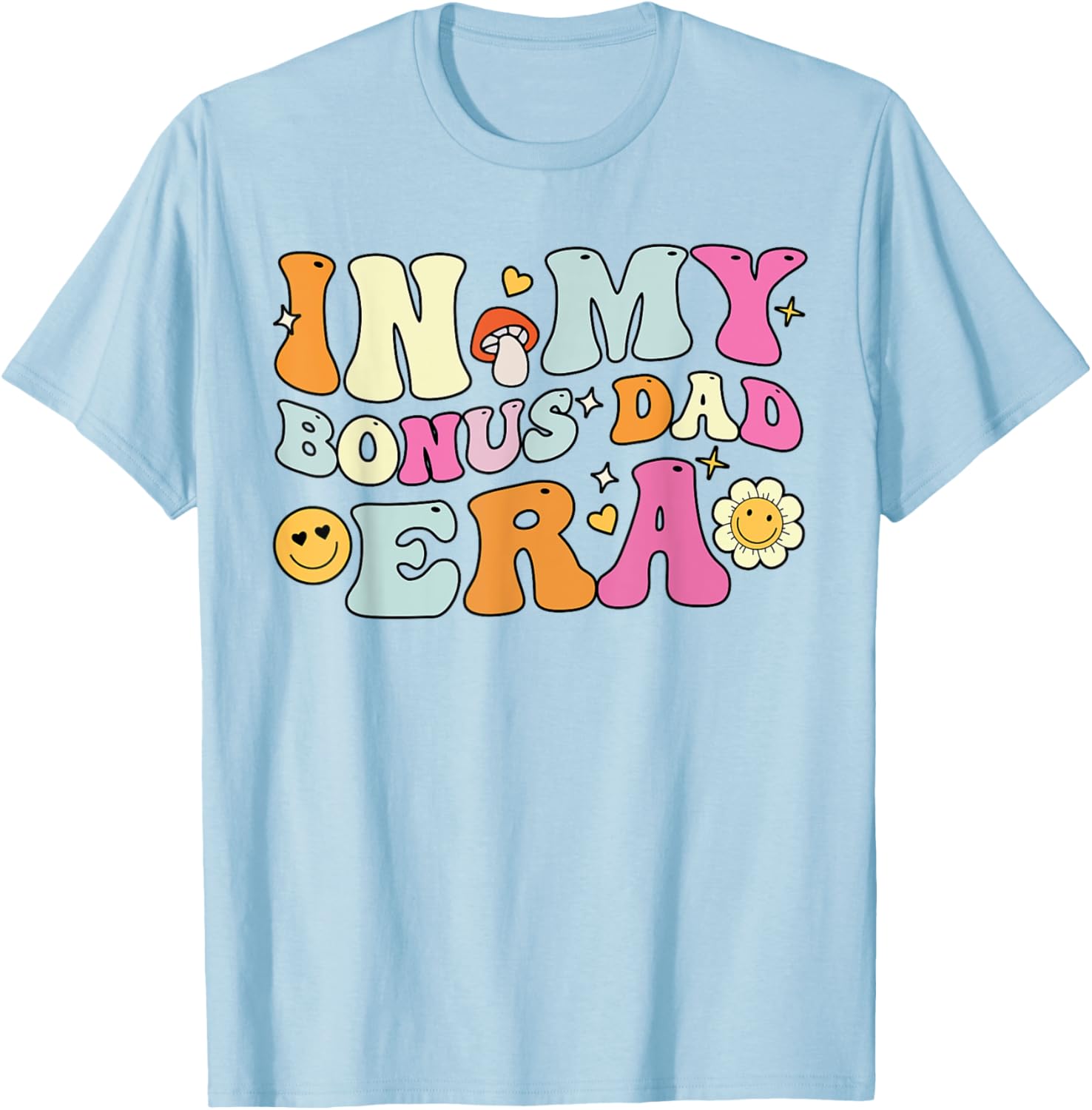 Groovy Bonus Dad T-Shirt for Father's Day Gift, Fun Stepdad Apparel - 12