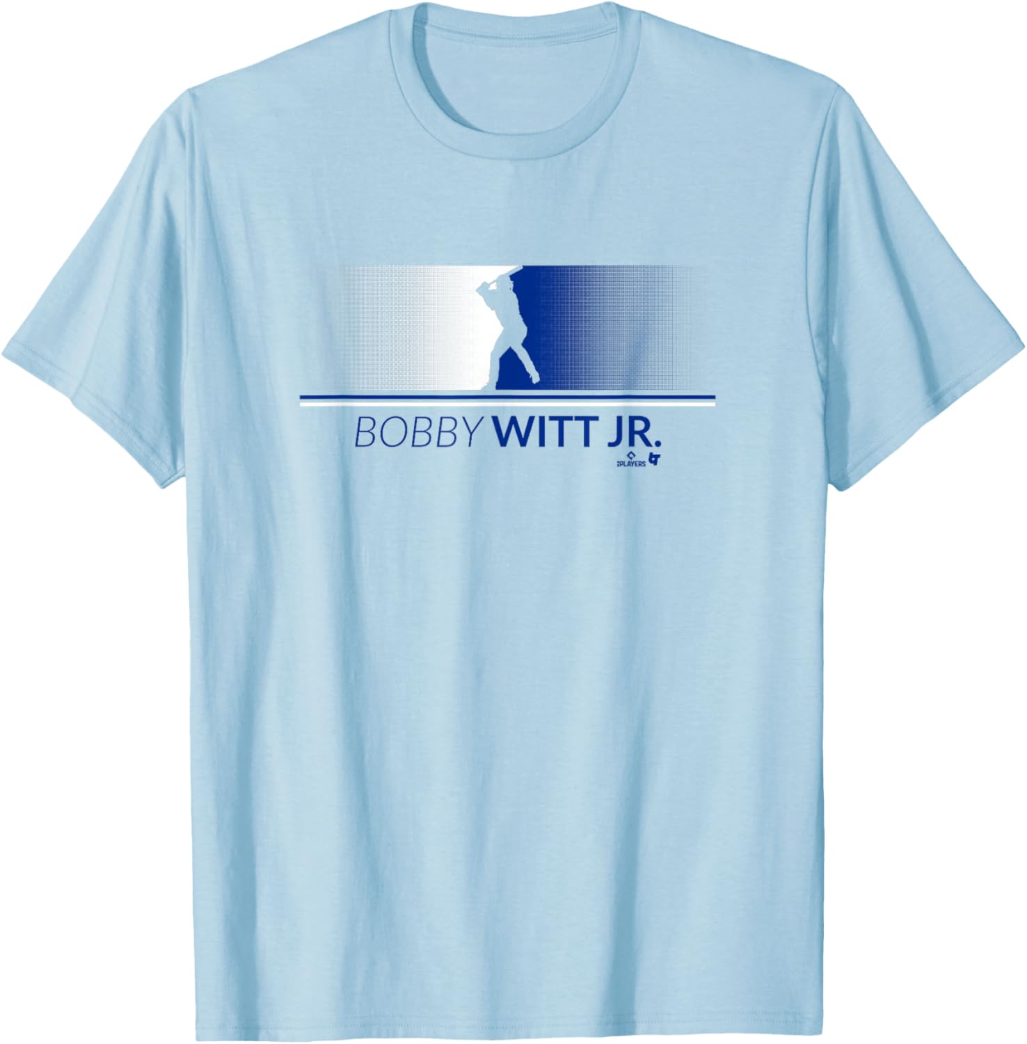 Bobby Witt Jr Kansas City Baseball T-Shirt Silo Stripe Style - 1