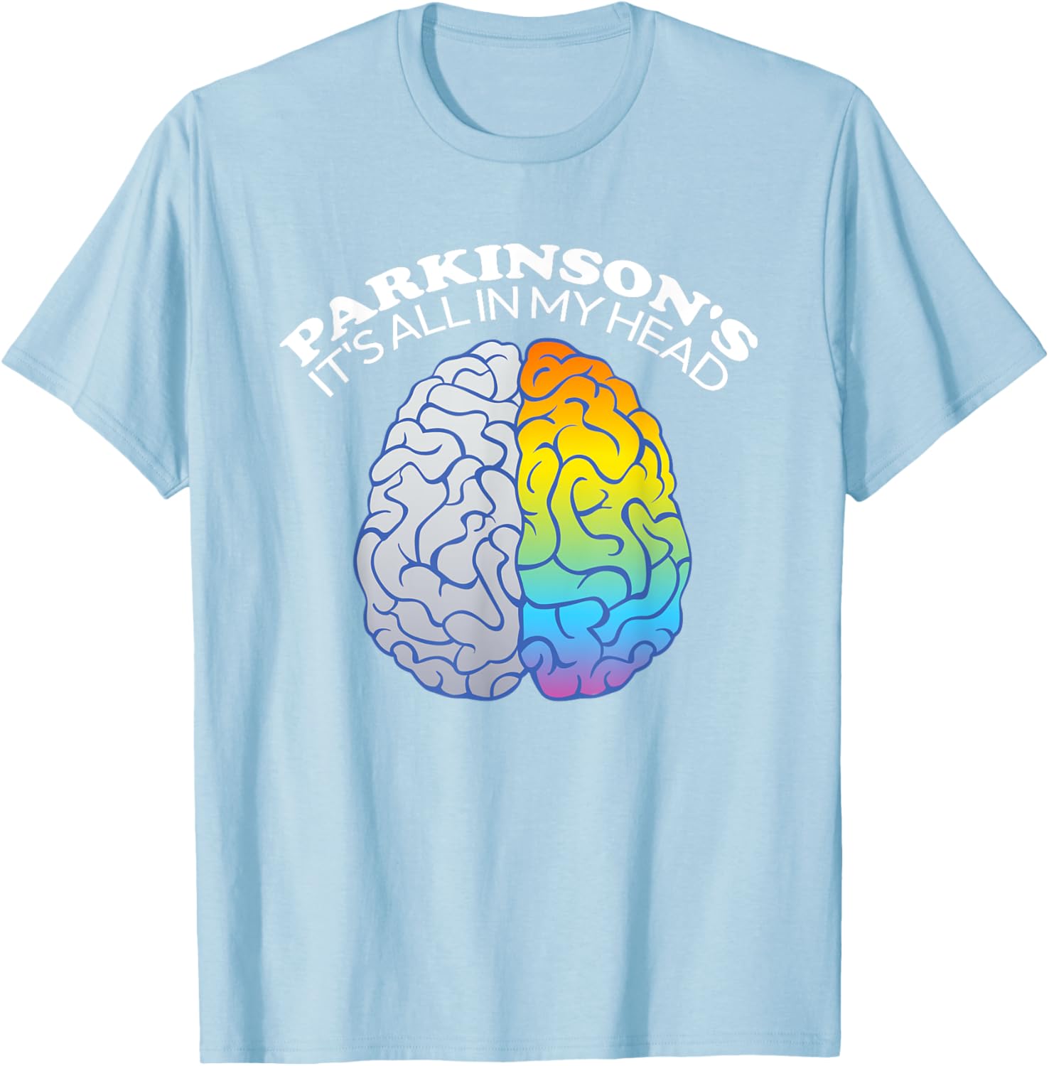 Funny Parkinson's It's All In My Head T-Shirt for Casual Wear - 3