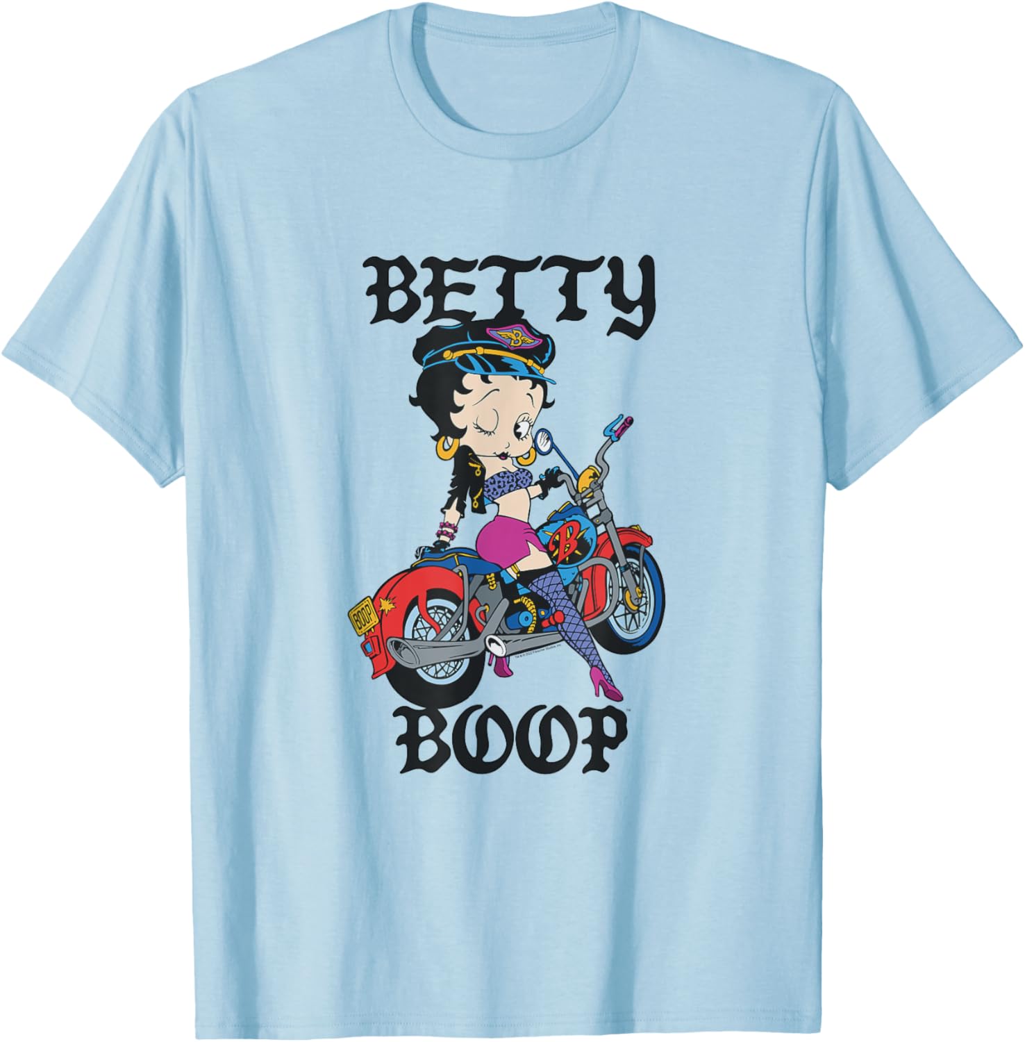 Betty Boop Vintage Biker Babe T-Shirt for Cool Retro Fashion Lovers - 13