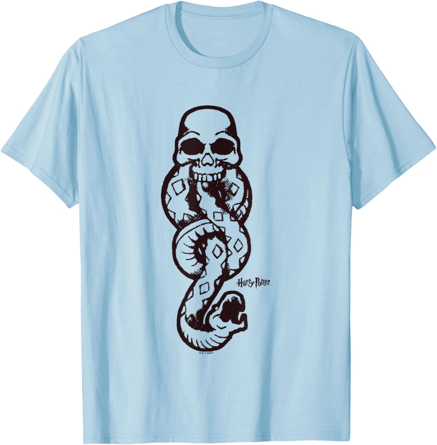 Harry Potter Dark Mark Tonal Logo T-Shirt for Fans of the Wizarding World - 20