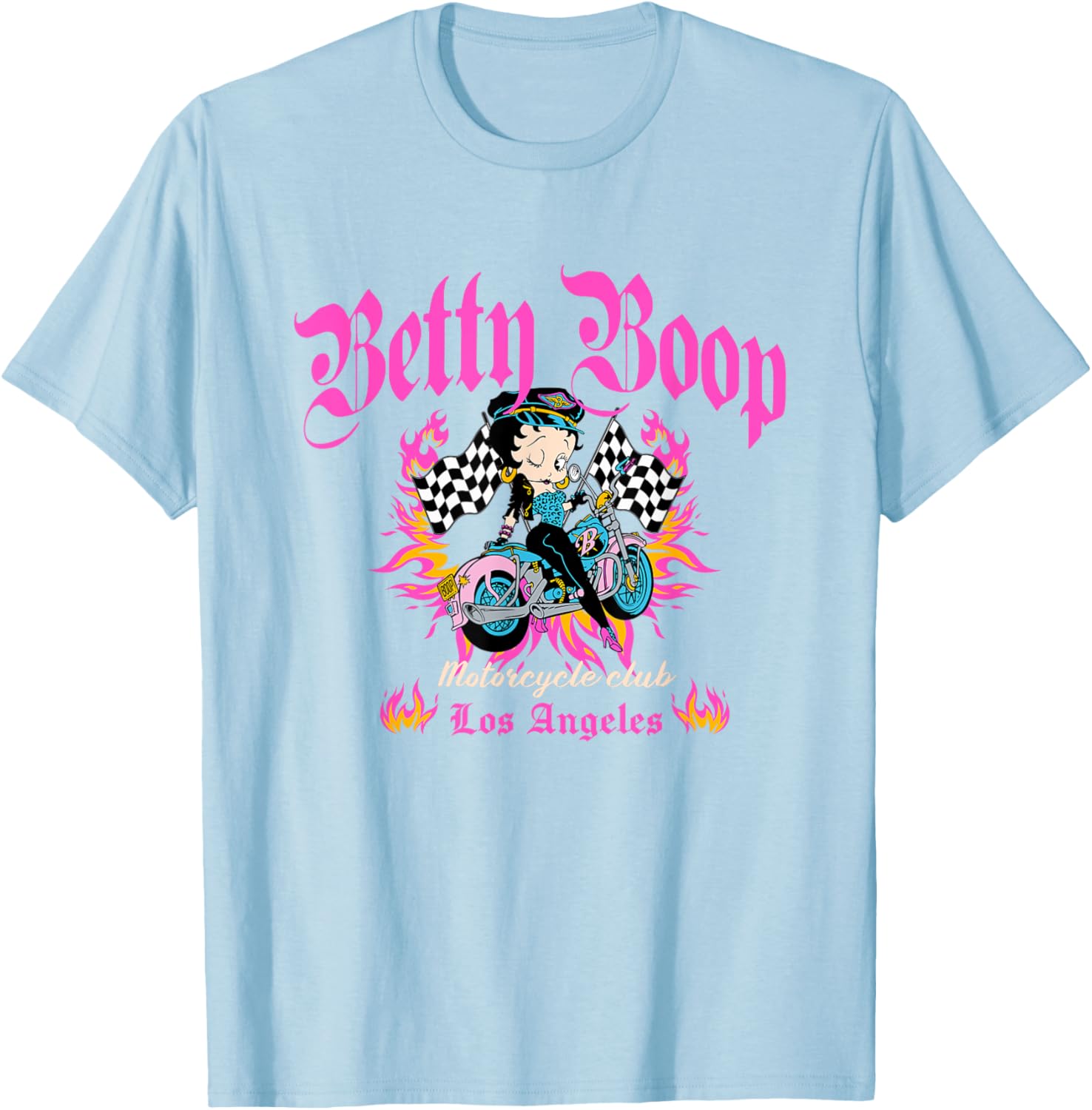 Betty Boop Born To Ride Motorcycle Club T-Shirt for Bike Lovers - 6