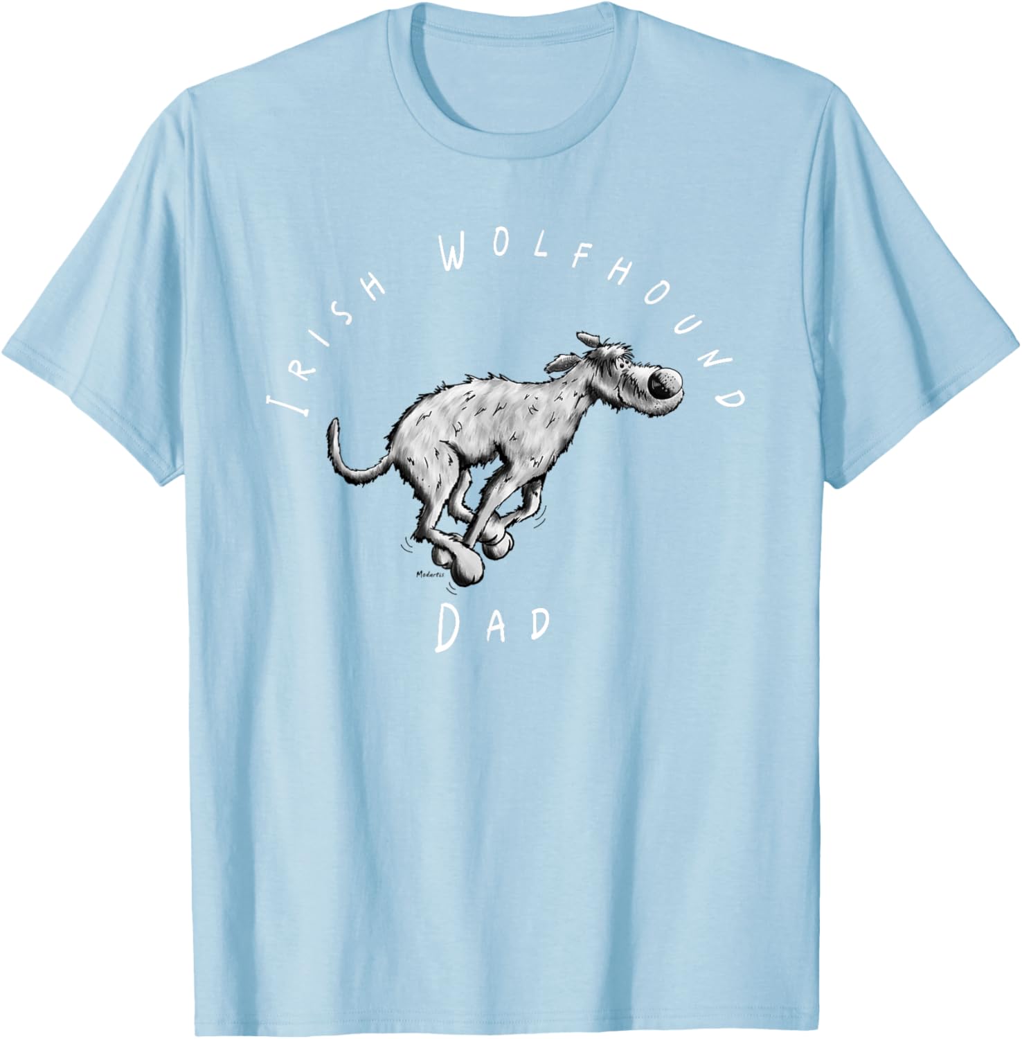 Irish Wolfhound Dad Fun Cartoon T-Shirt for Dog Lovers - Great Gift! - 12