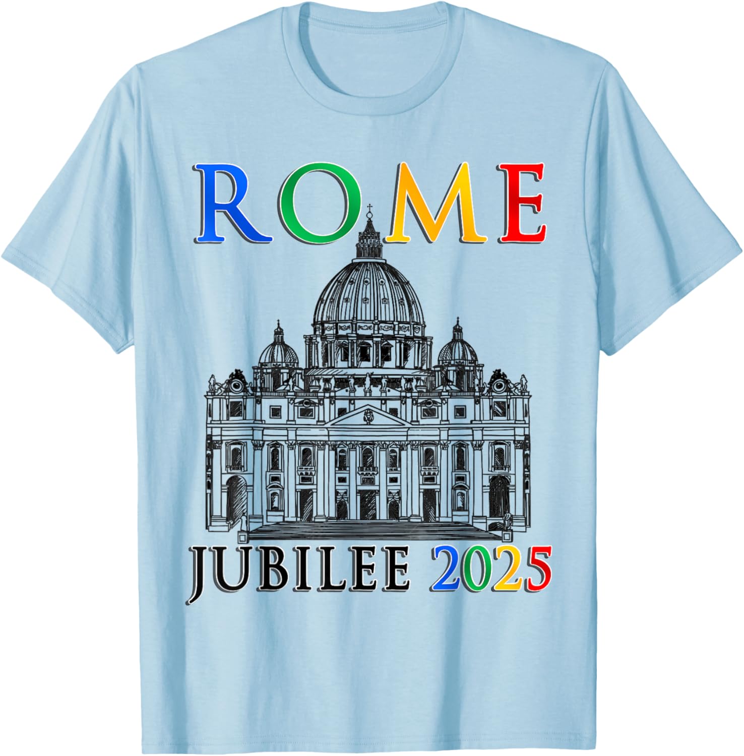 Rome Jubilee Pilgrims of Hope 2025 Vatican T-Shirt for Faithful Travelers - 2