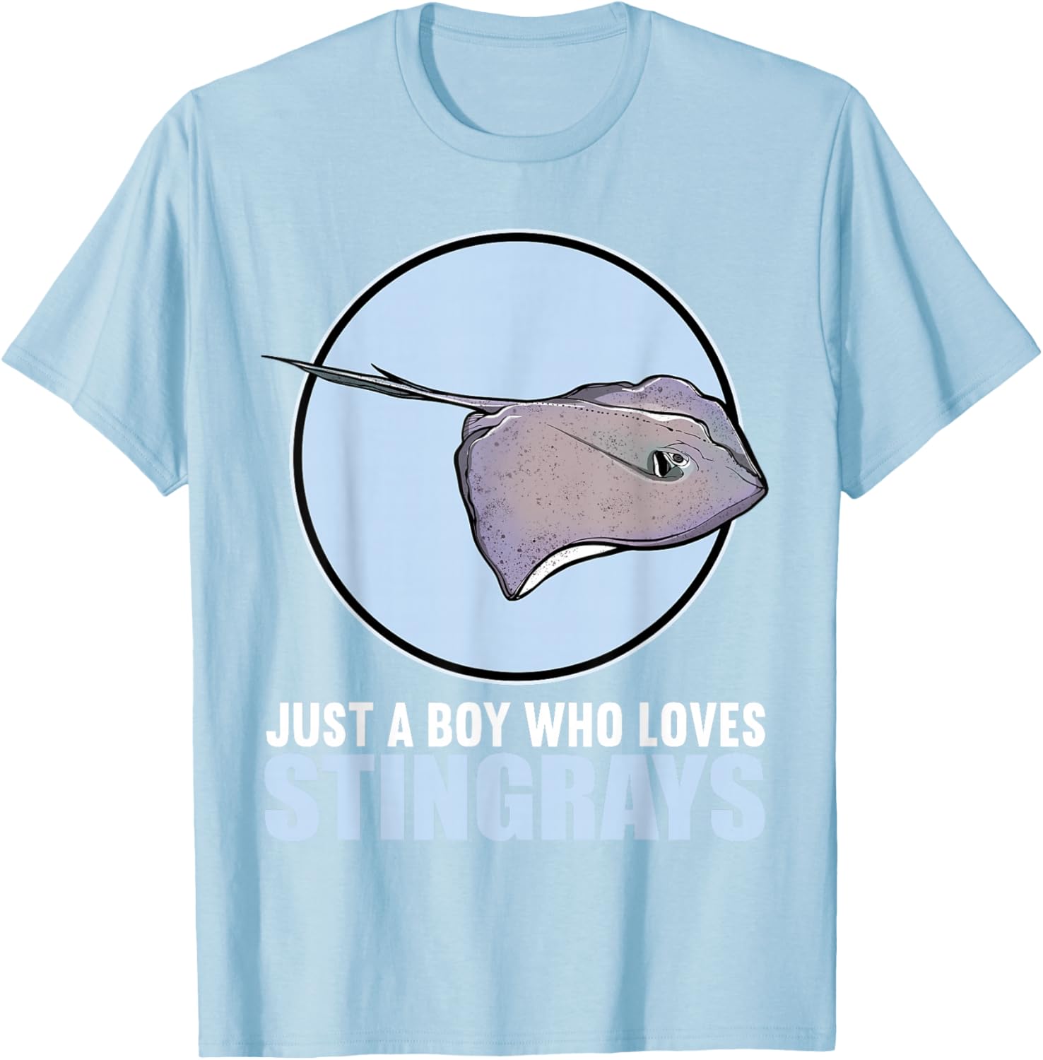 Just a Boy Who Loves Stingrays Cute Stingray T-Shirt for Kids - 19
