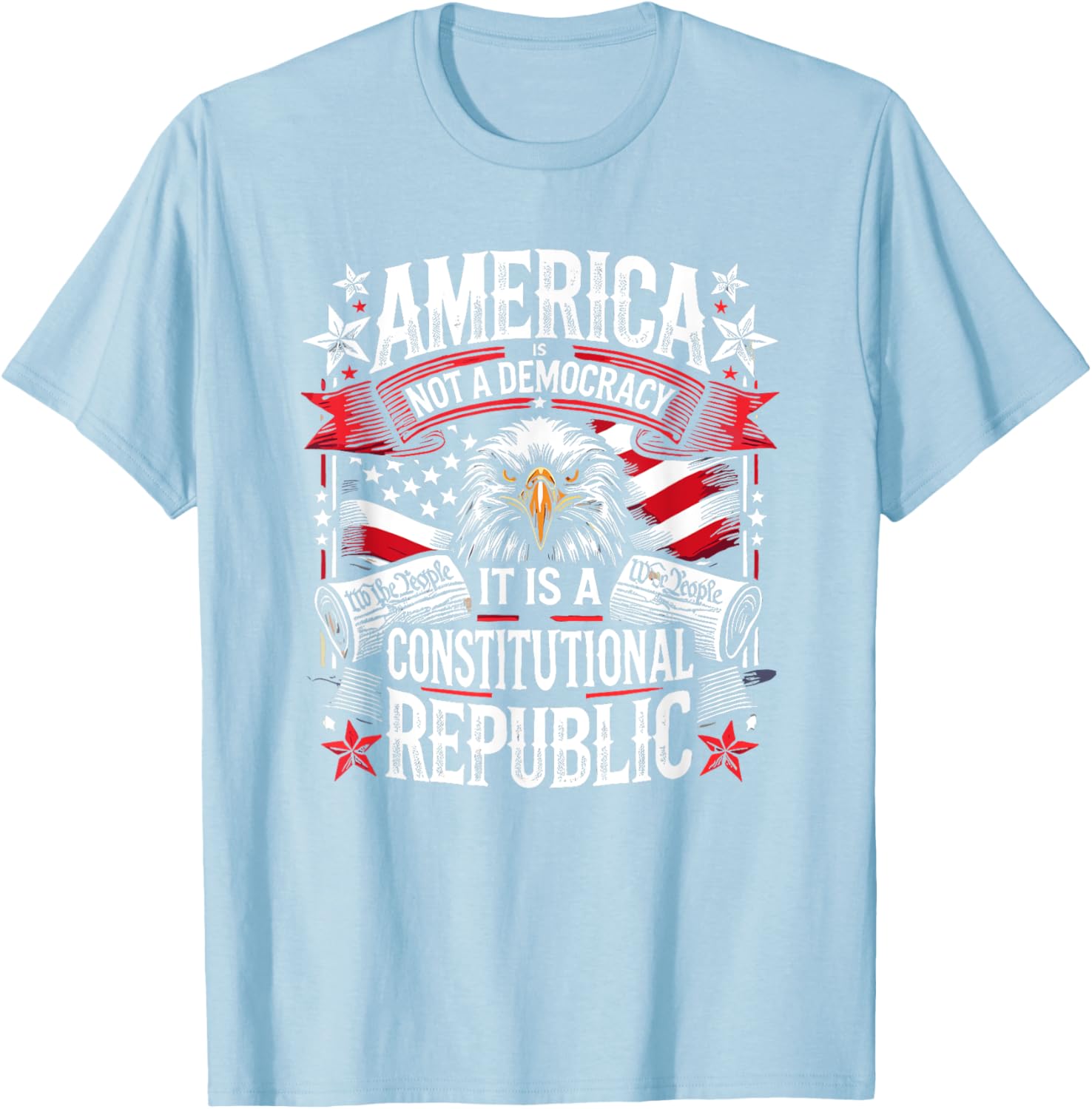 America Is Not A Democracy Constitutional Republic T-Shirt for Freedom Lovers - 15