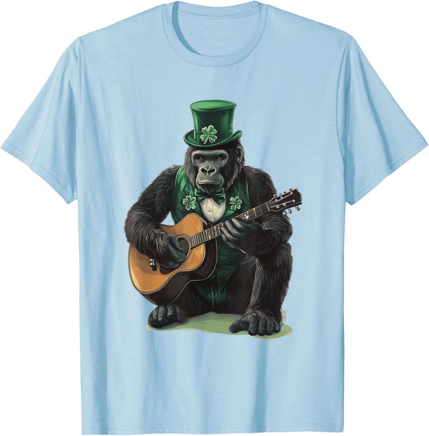Saint Patrick's Day Gorilla T-Shirt Fun Style for Holiday Celebrations - 15