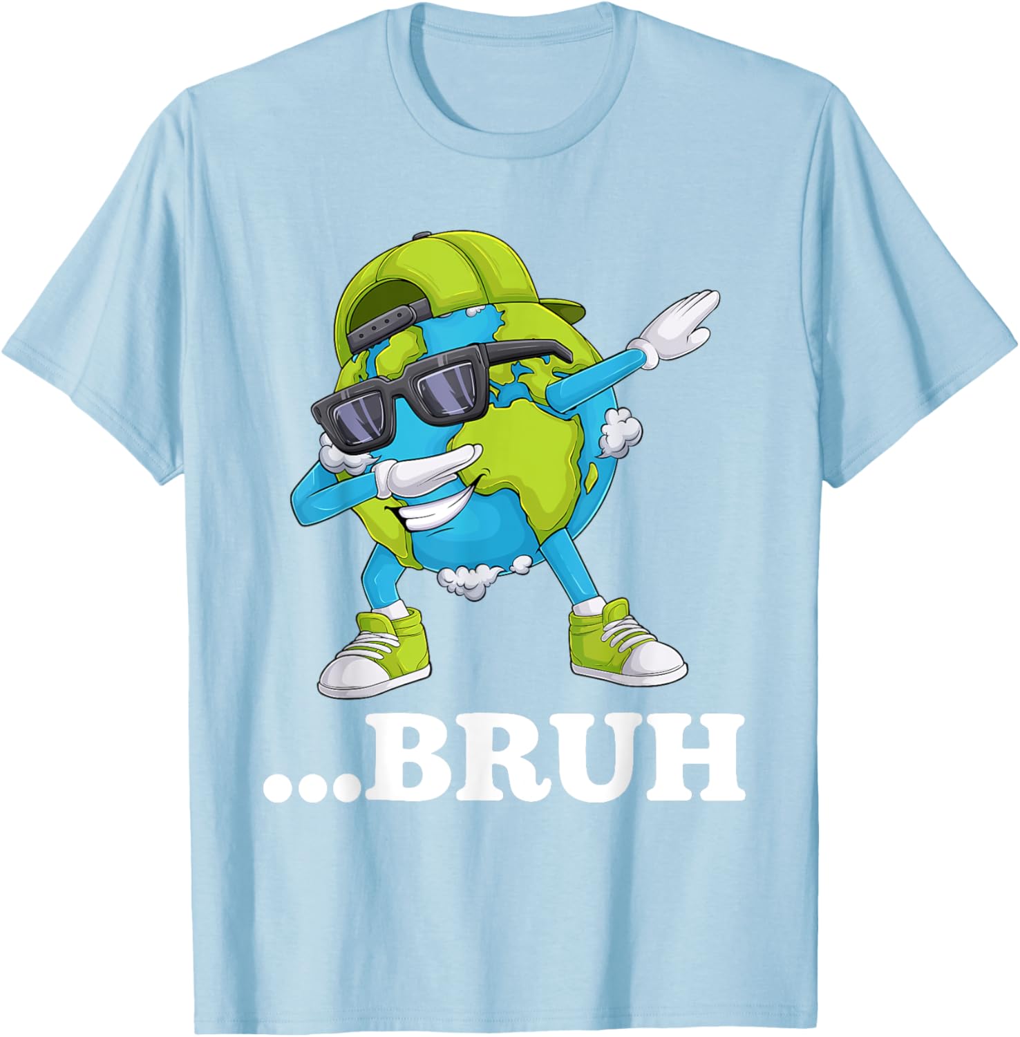 Funny Bruh Dabbing Earth Day T-Shirt for Kids and Men - Cool Gift Idea - 3