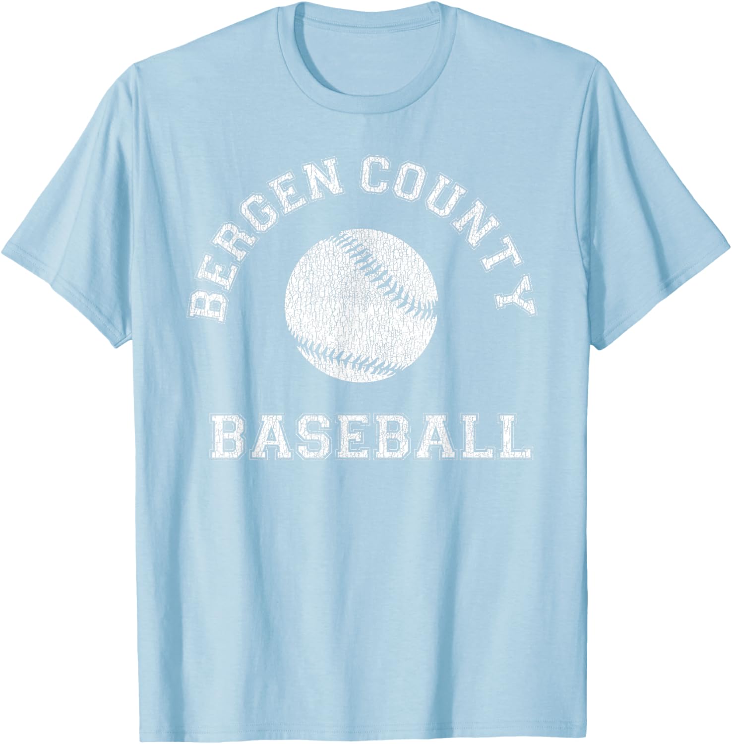 Bergen County Baseball Distressed Retro Classic T-Shirt for Fans - 24