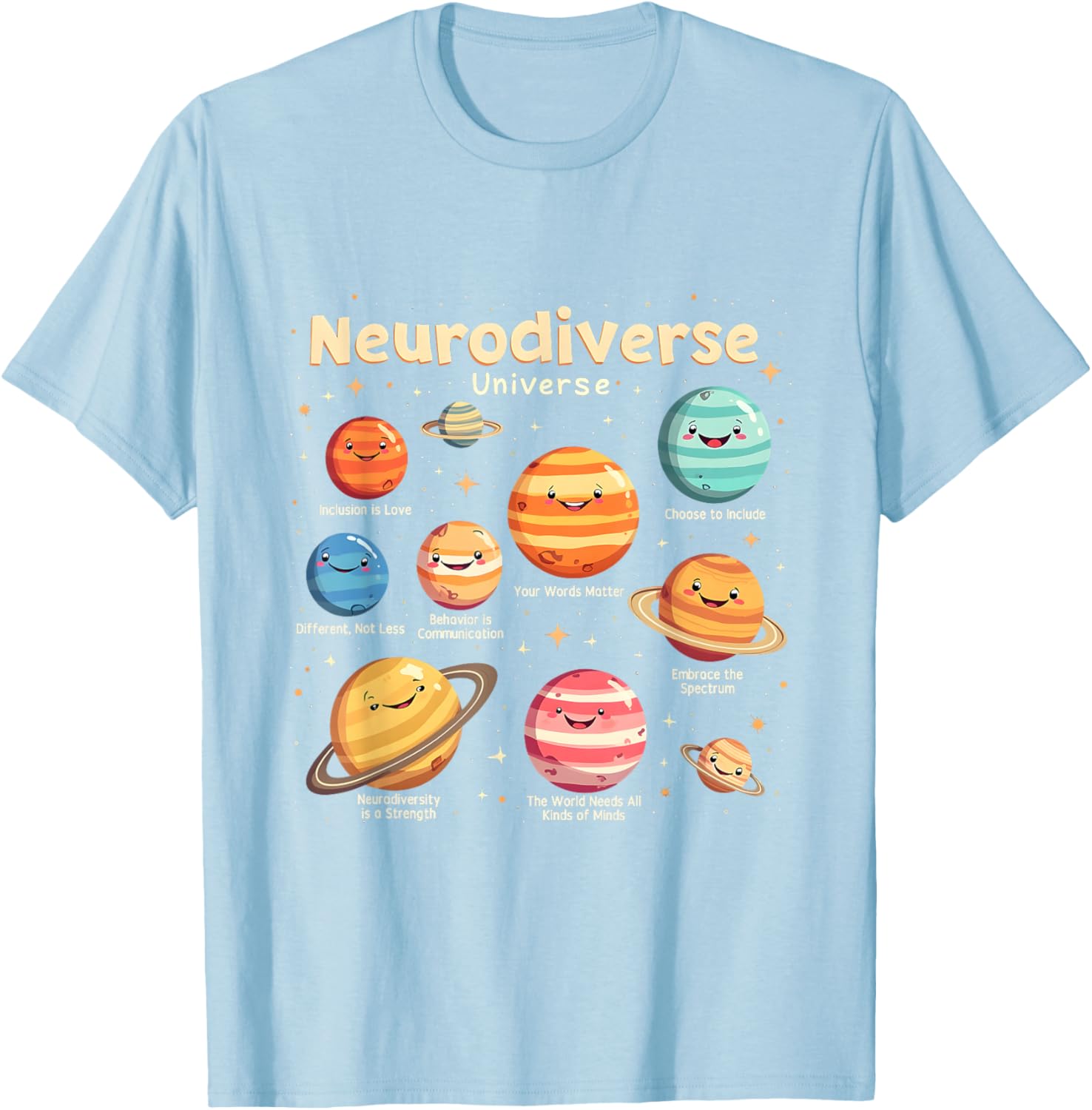 Neurodiverse Universe Autism Awareness T-Shirt - Celebrate Diversity in Style - 5