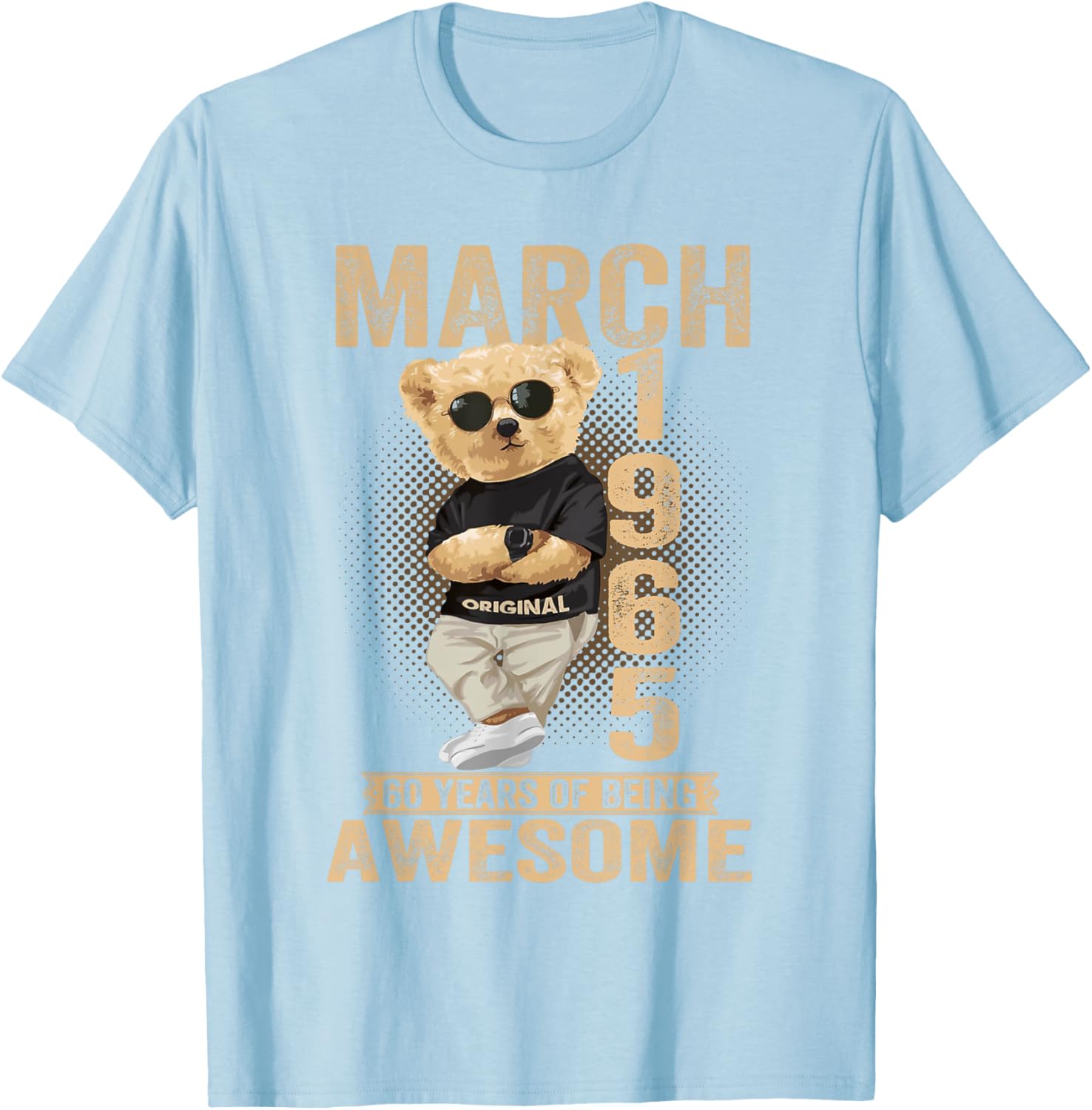 60th Birthday Teddy Bear T-Shirt for Men and Women Born in 1964 - 24