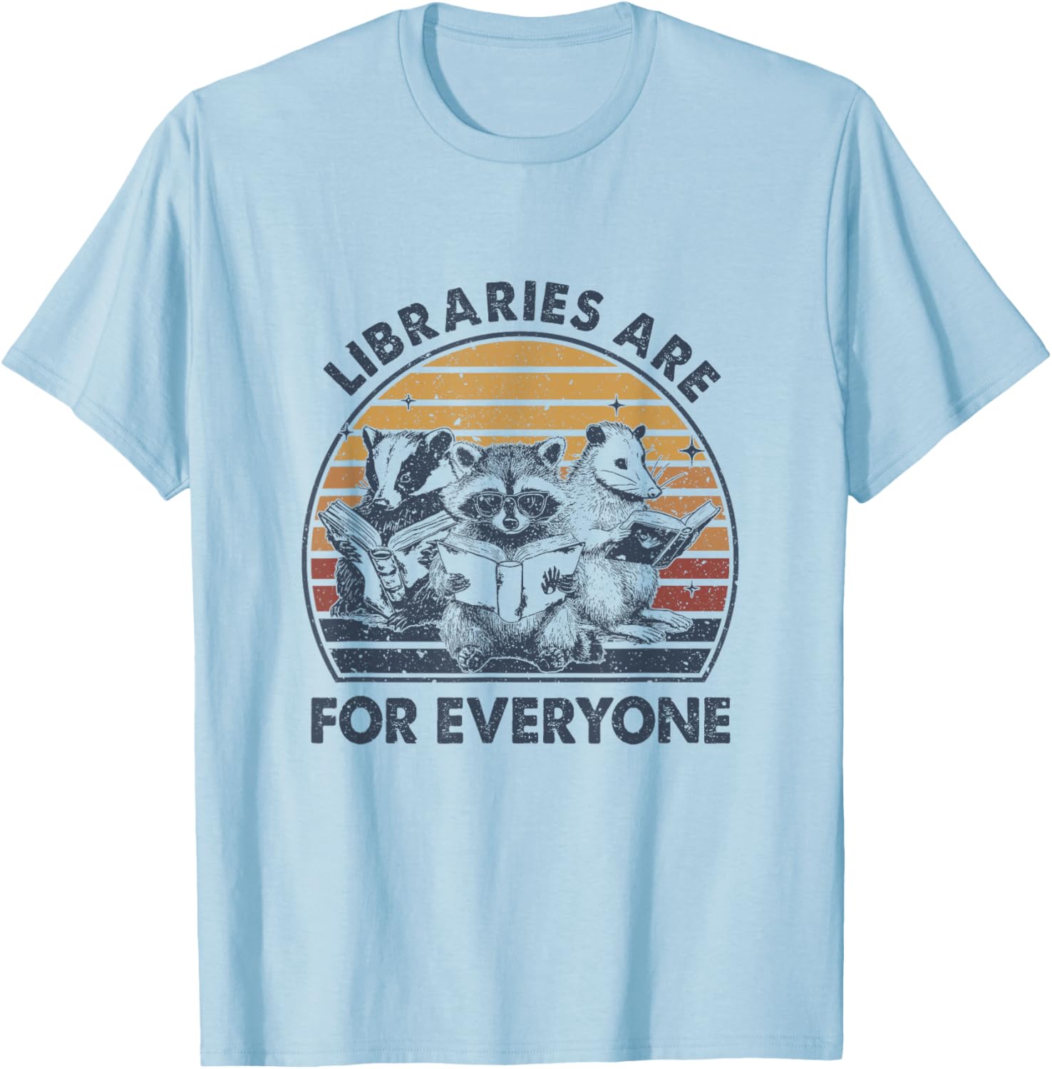 Raccoon Librarian T-Shirt - Celebrate Reading with Banned Books Style - 10