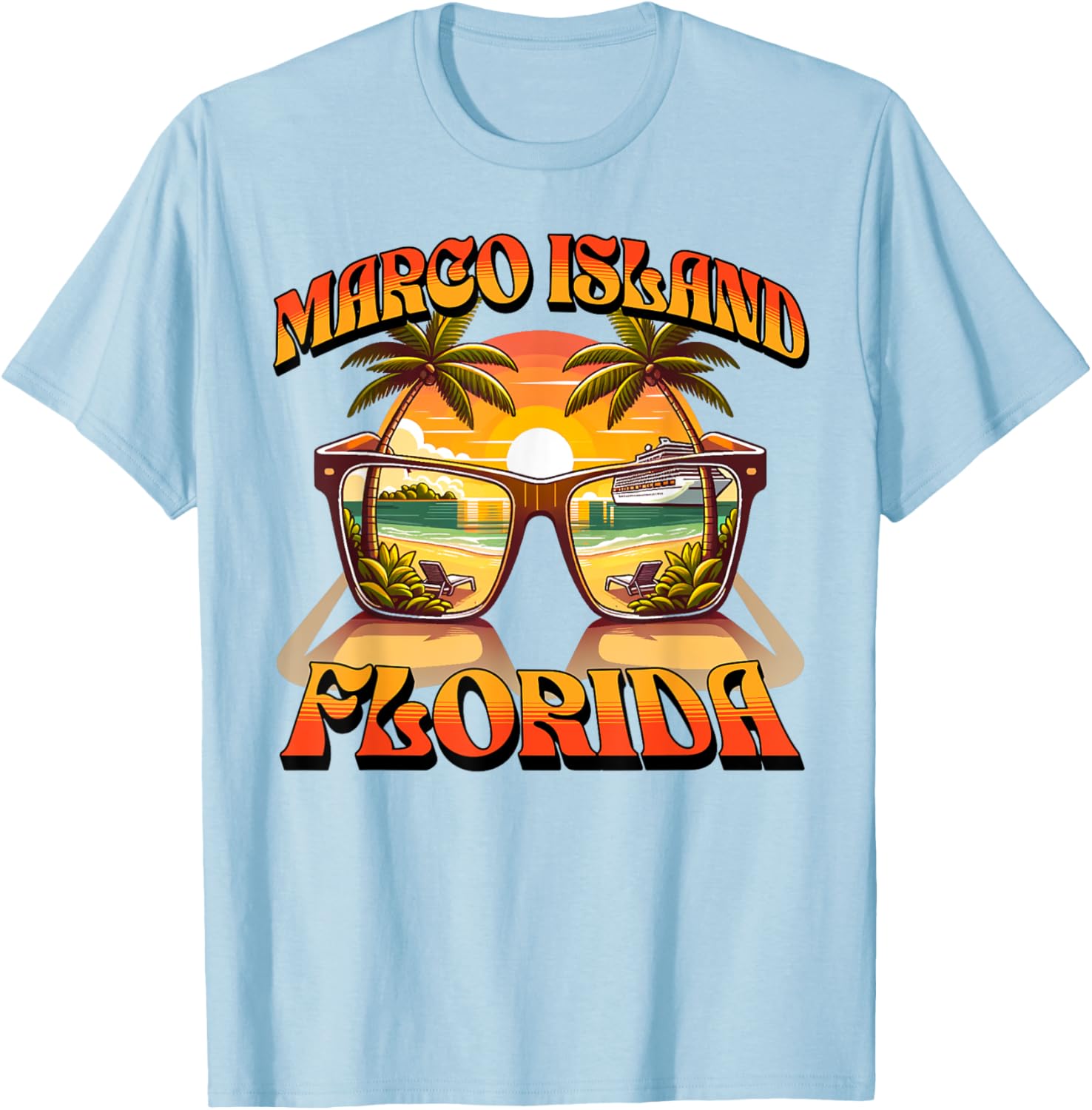 Marco Island T-Shirt for Casual Wear - Unique Island Style Apparel - 19
