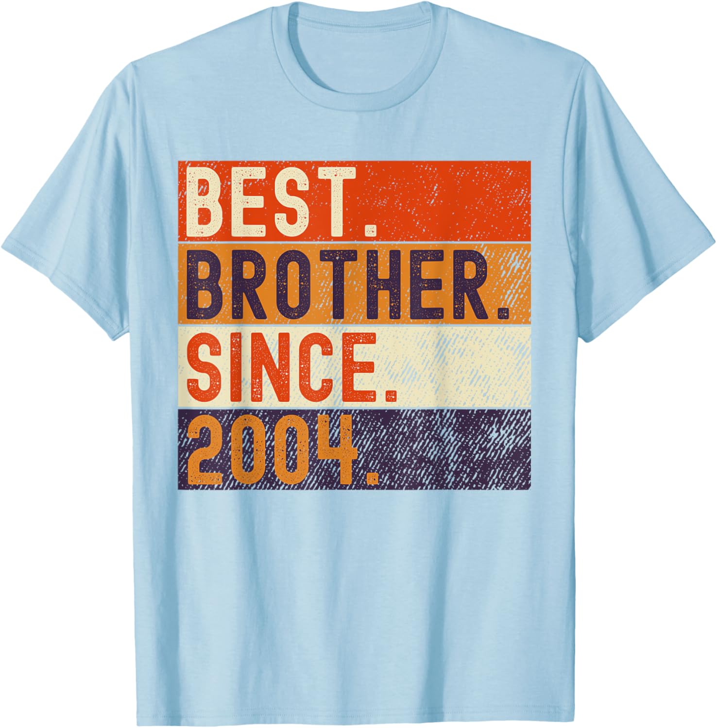 Vintage Best Brother Since 2004 Birthday T-Shirt for Family Celebrations - 23