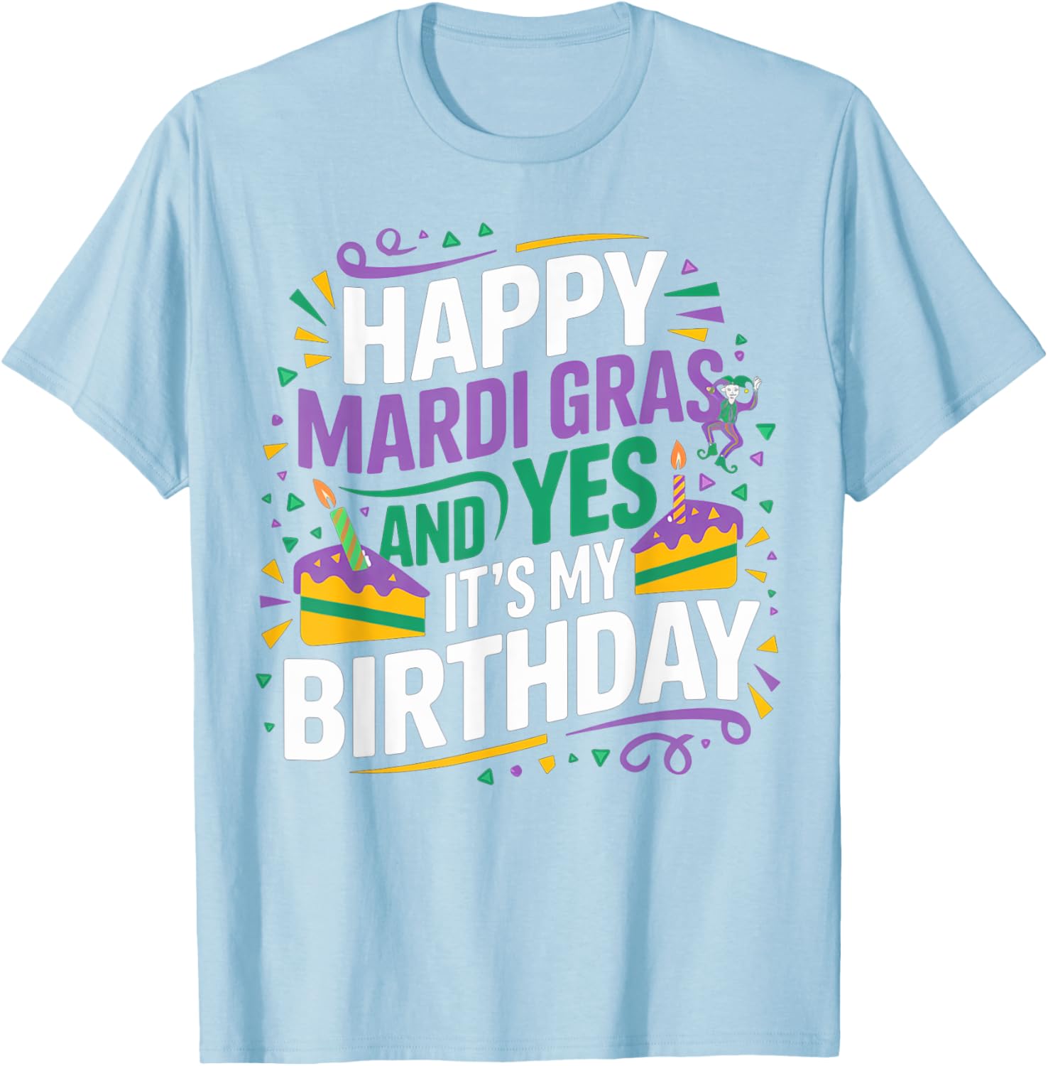 Happy Mardi Gras Birthday Party T-Shirt for Festive Celebrations - 11