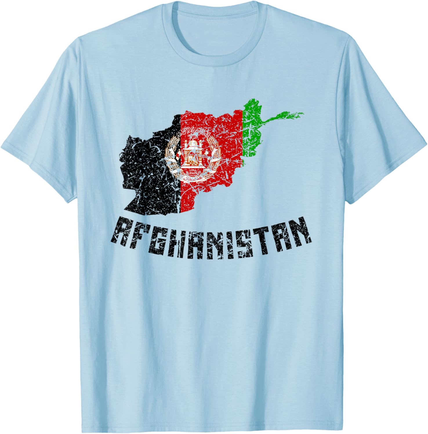 Distressed Afghan Flag T-Shirt for Men, Women, and Kids – Stylish Apparel - 1