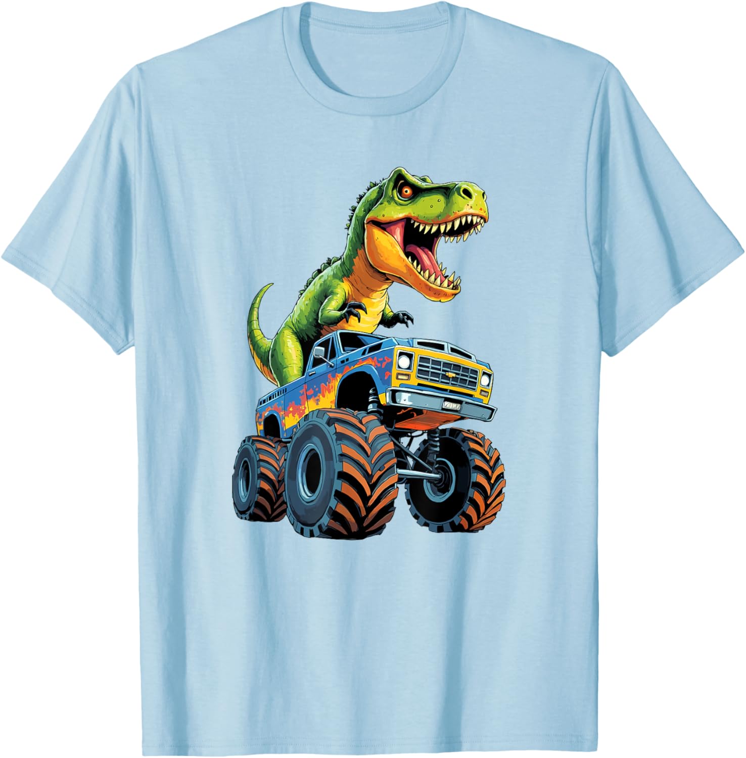 Monster Truck Dinosaur Birthday Party T-Shirt for Boys - Fun & Exciting! - 14