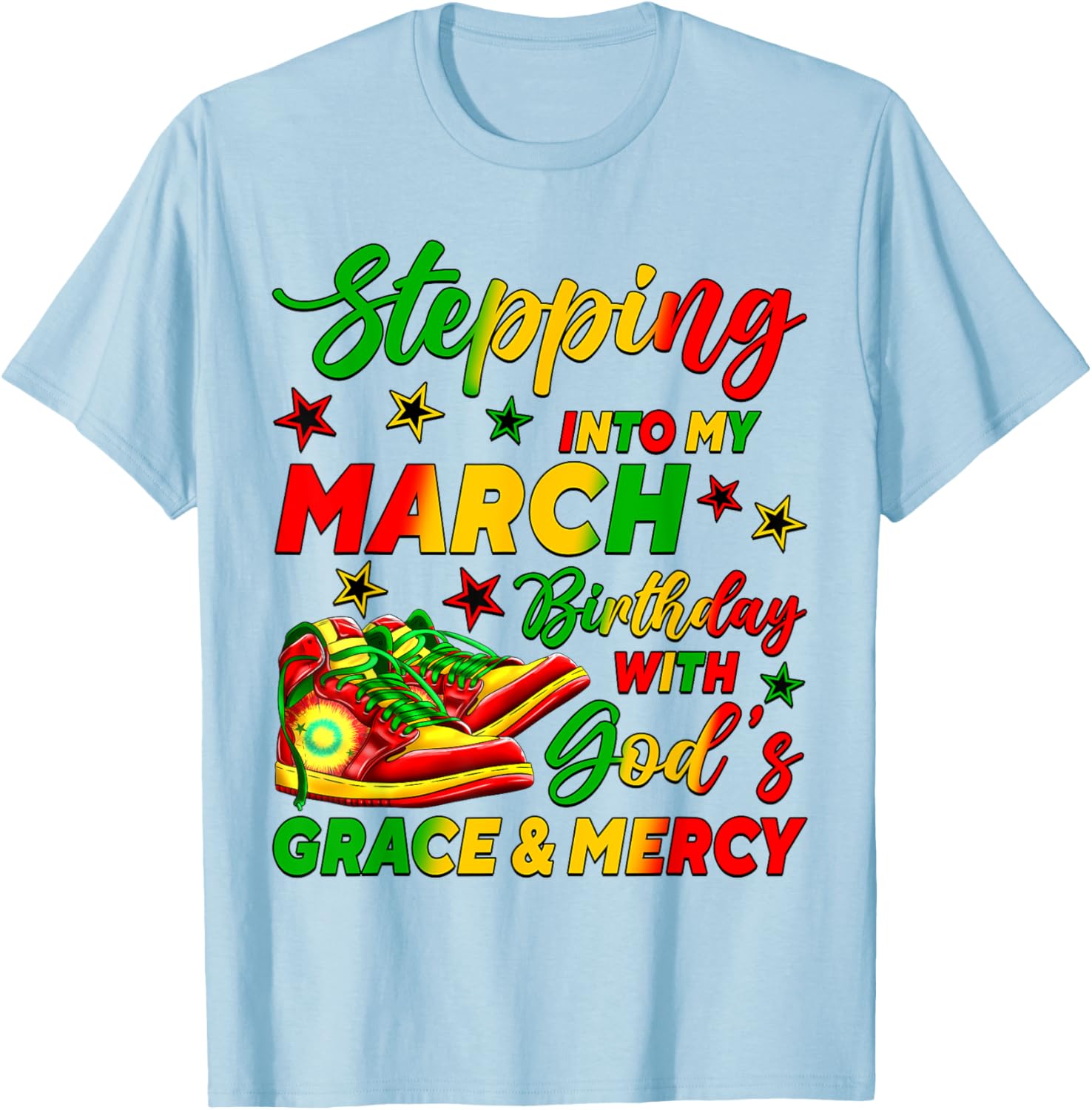 March Birthday African American Shoes T-Shirt for Celebrating in Style - 10