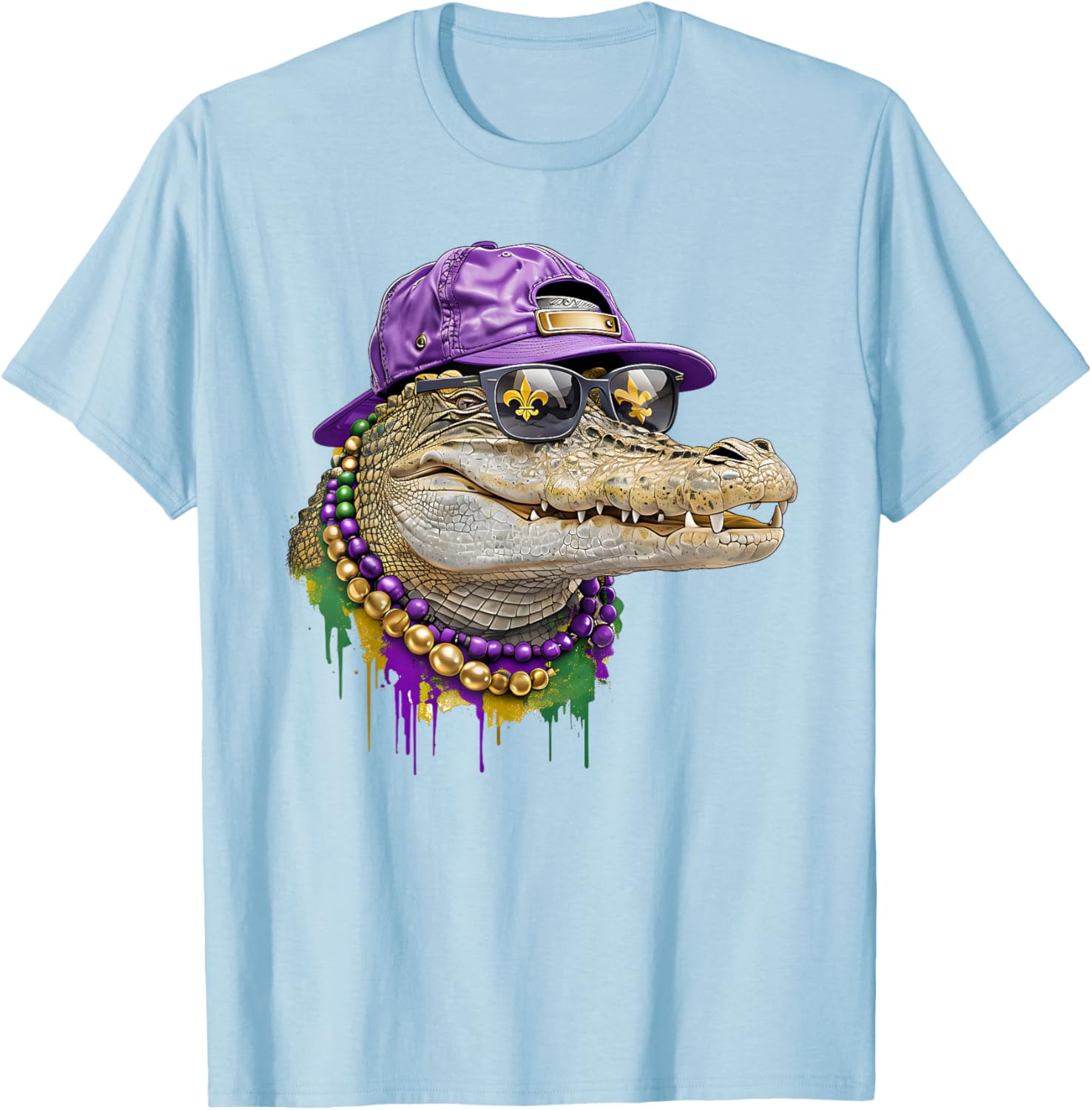 Mardigator Alligator Costume T-Shirt for Mardi Gras Fun for Everyone - 2