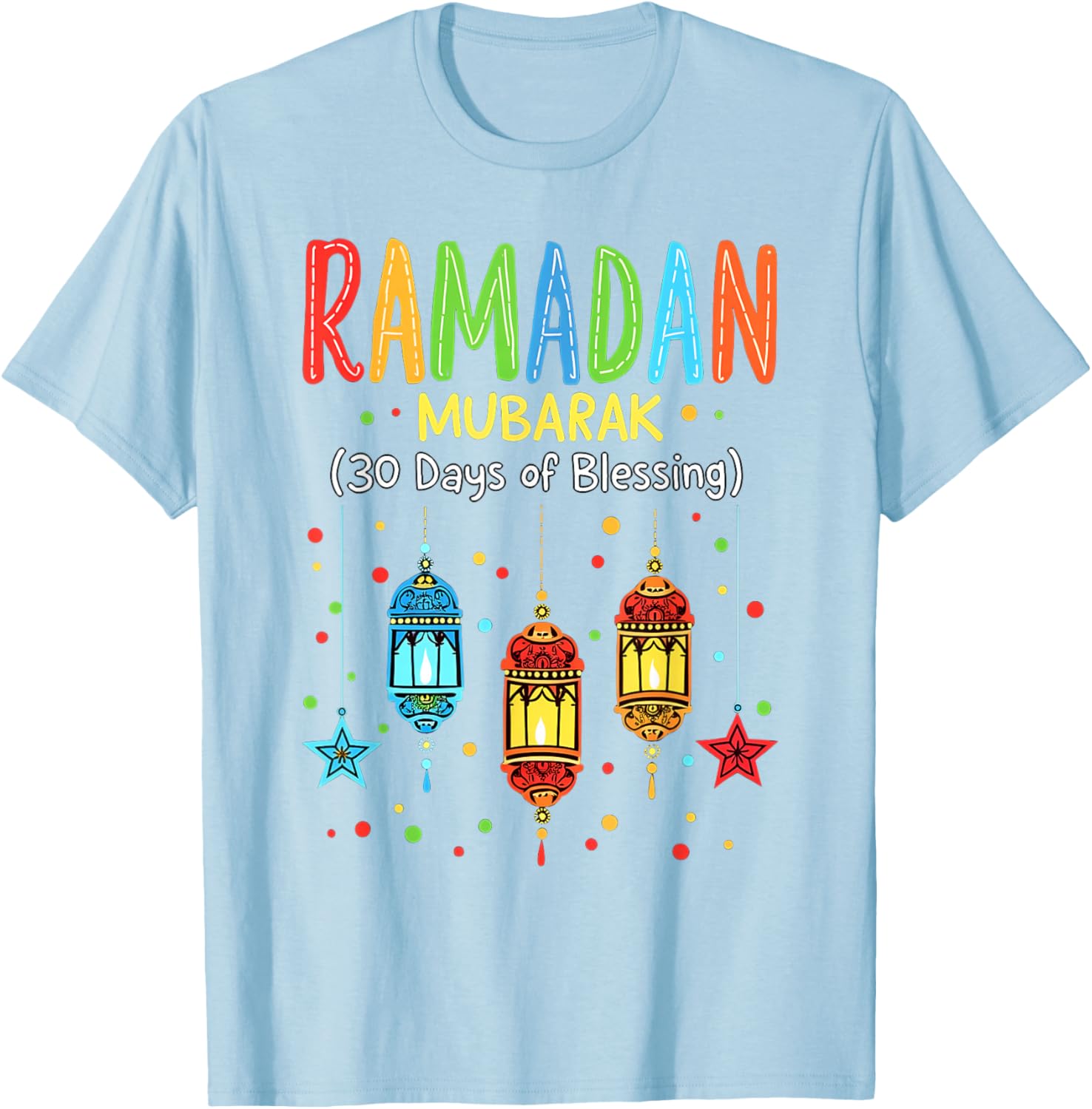 Happy Ramadan Mubarak Boys Youth T-Shirt for Kids Casual Wear - 2