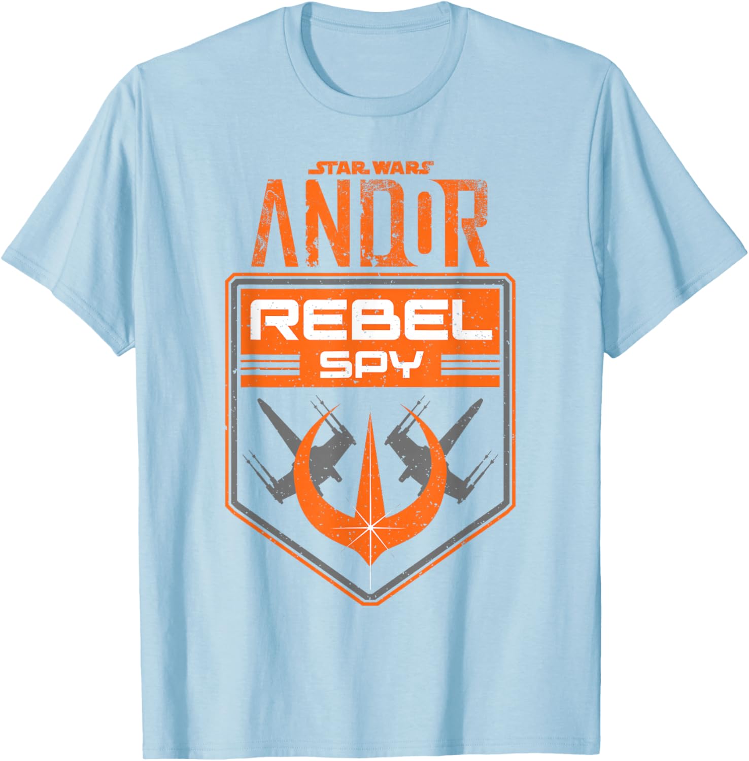 Star Wars Andor Rebel Spy Grunge T-Shirt Distressed Emblem Design - 10