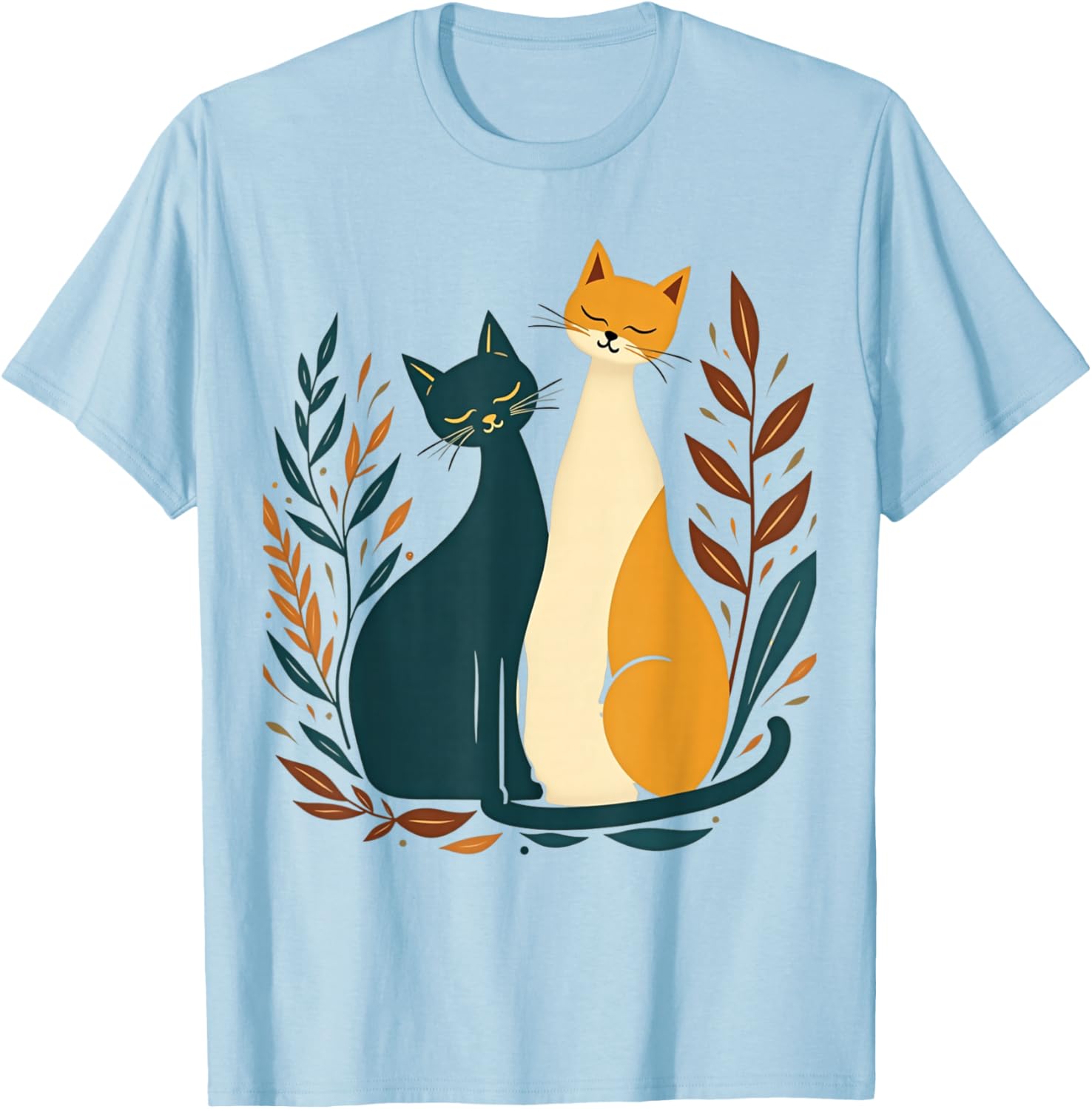 Vintage Mid-Century Modern Cat T-Shirt 50s 60s Retro Style Apparel - 15
