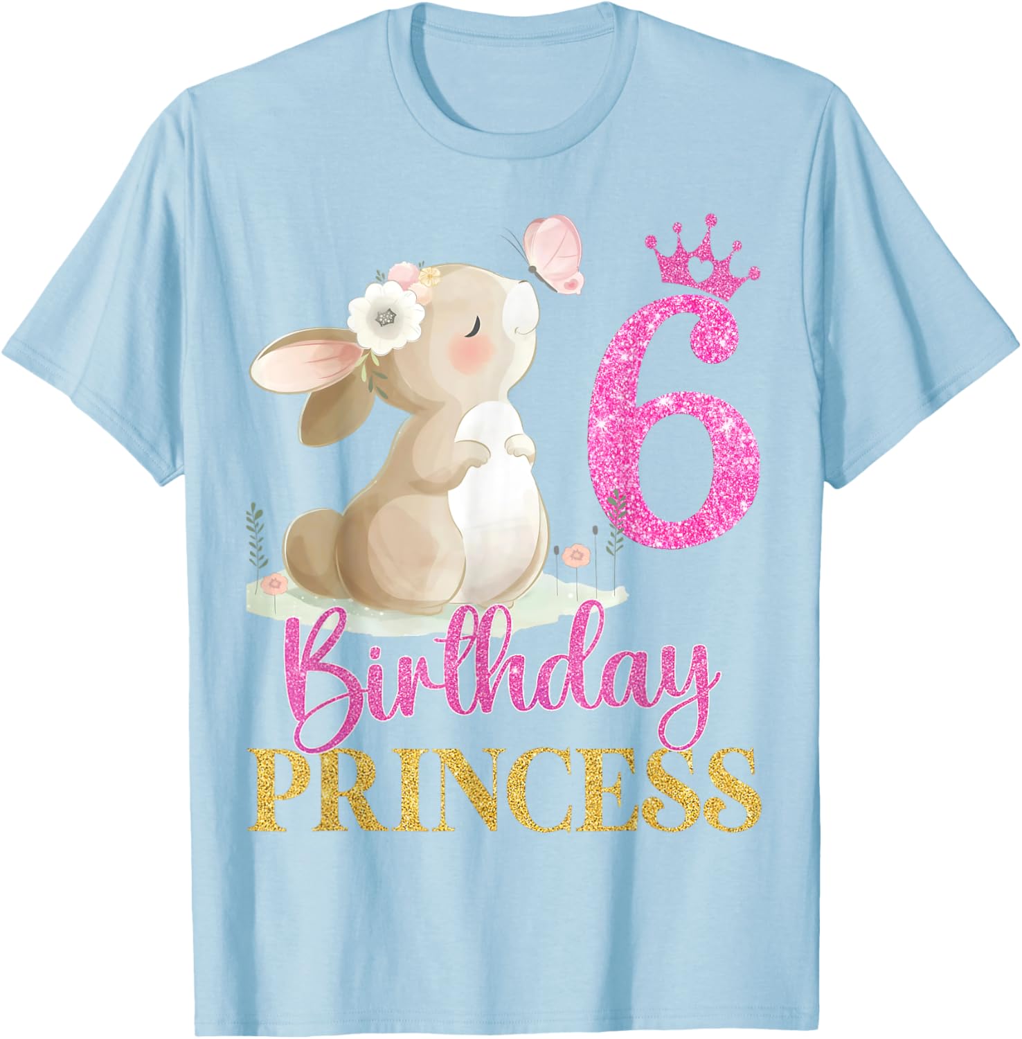 Adorable Rabbit Princess T-Shirt for 6th Birthday Girls - Perfect Gift! - 13