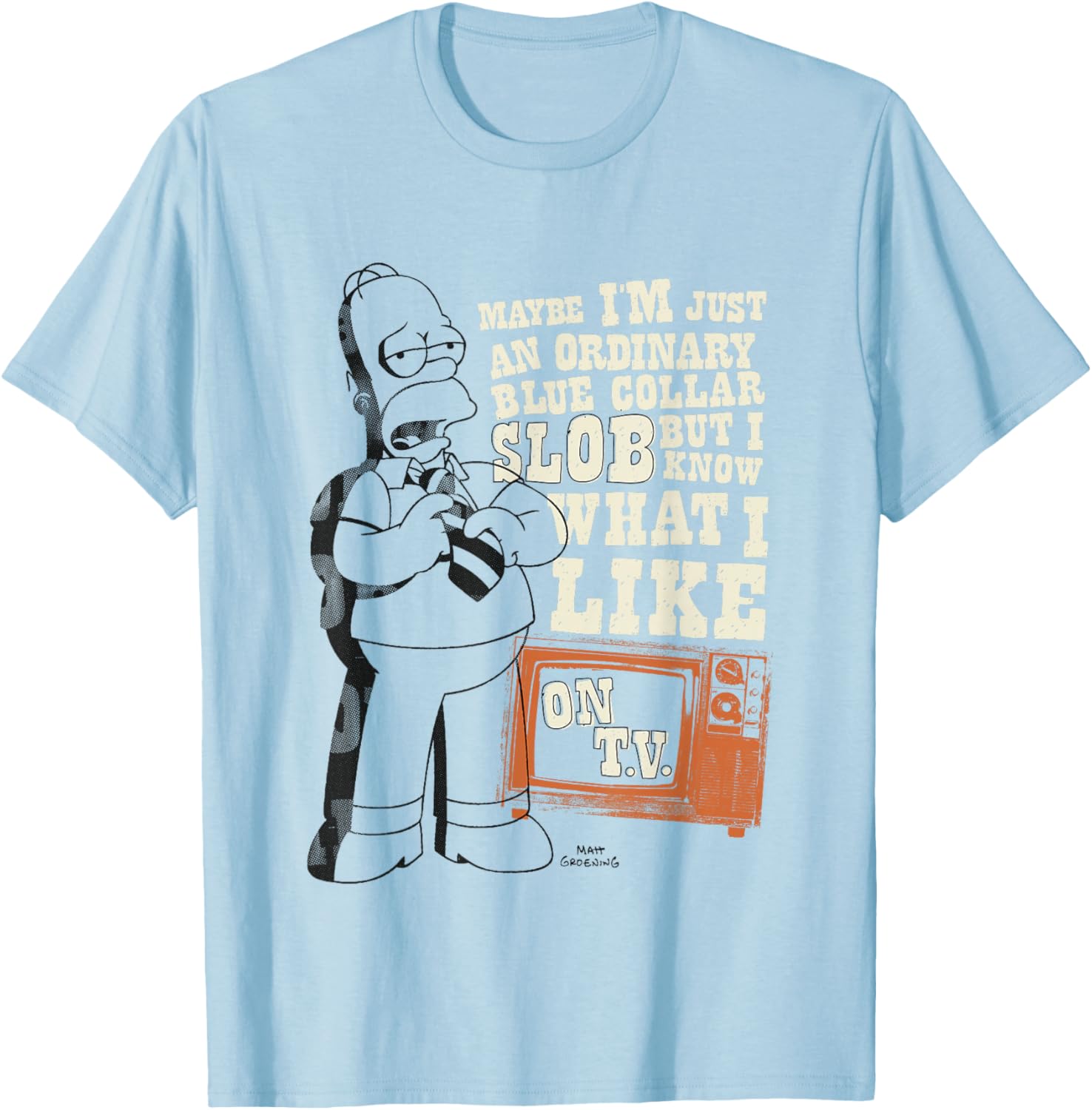 Homer Simpson Ordinary Blue Collar Slob T-Shirt for Fans and Collectors - 6