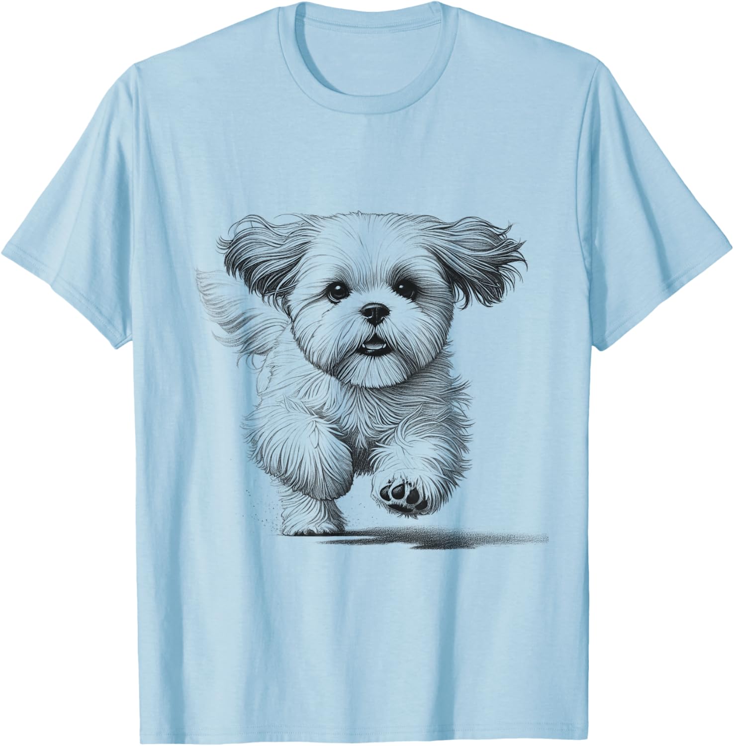 Shih Tzu Running Dog T-Shirt for Men and Women - Perfect Gift Idea - 1