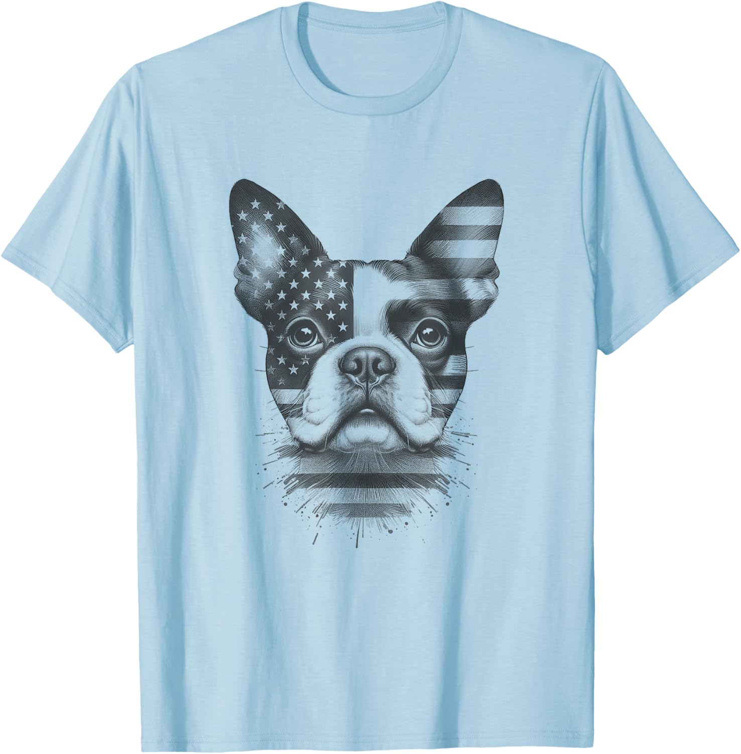 Boston Terrier American Flag 4th of July T-Shirt for Dog Lovers - 8