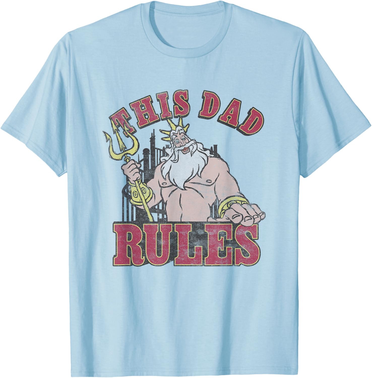 Disney The Little Mermaid Father's Day Retro T-Shirt for Cool Dads - 5