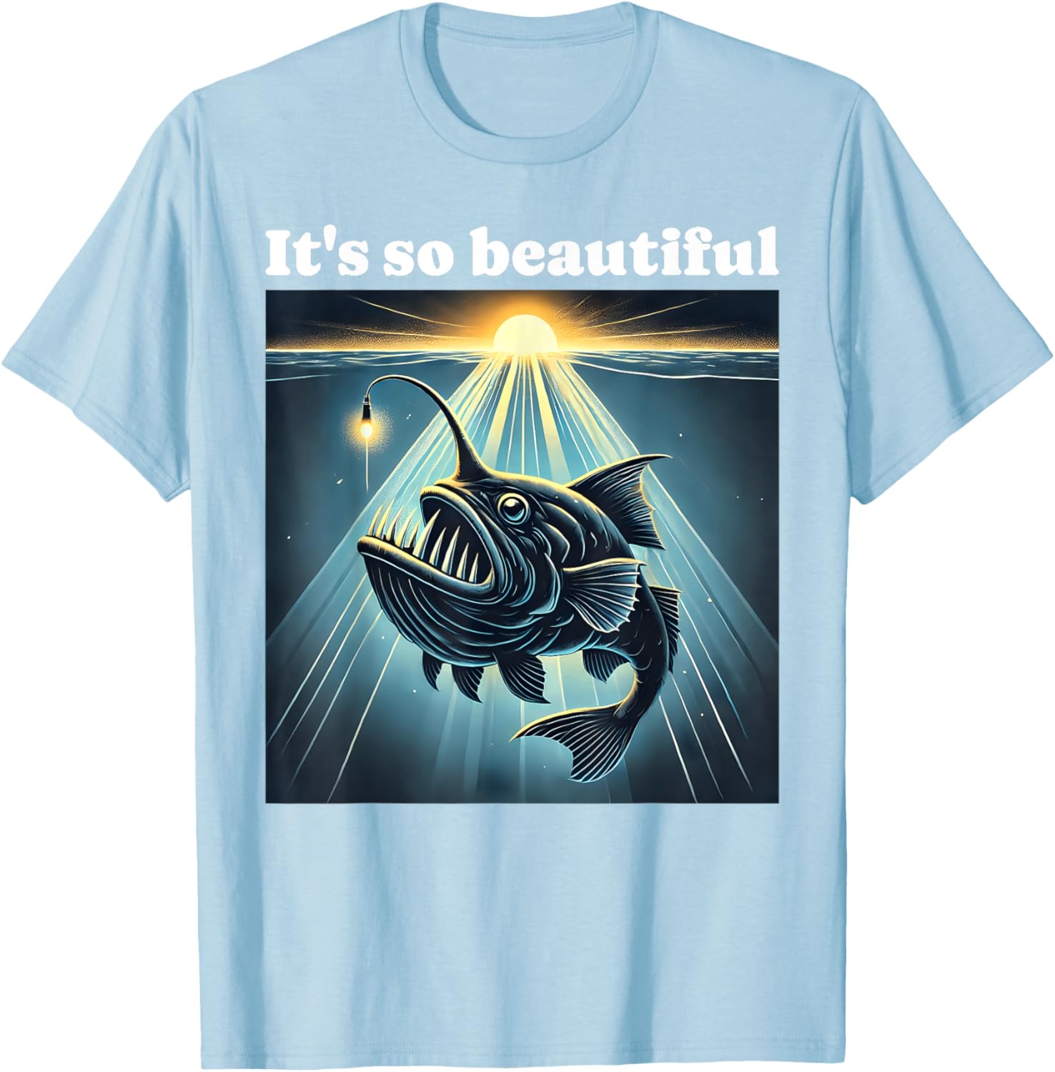 Anglerfish Found The Light T-Shirt for Ocean Lovers and Fishing Fans - 4