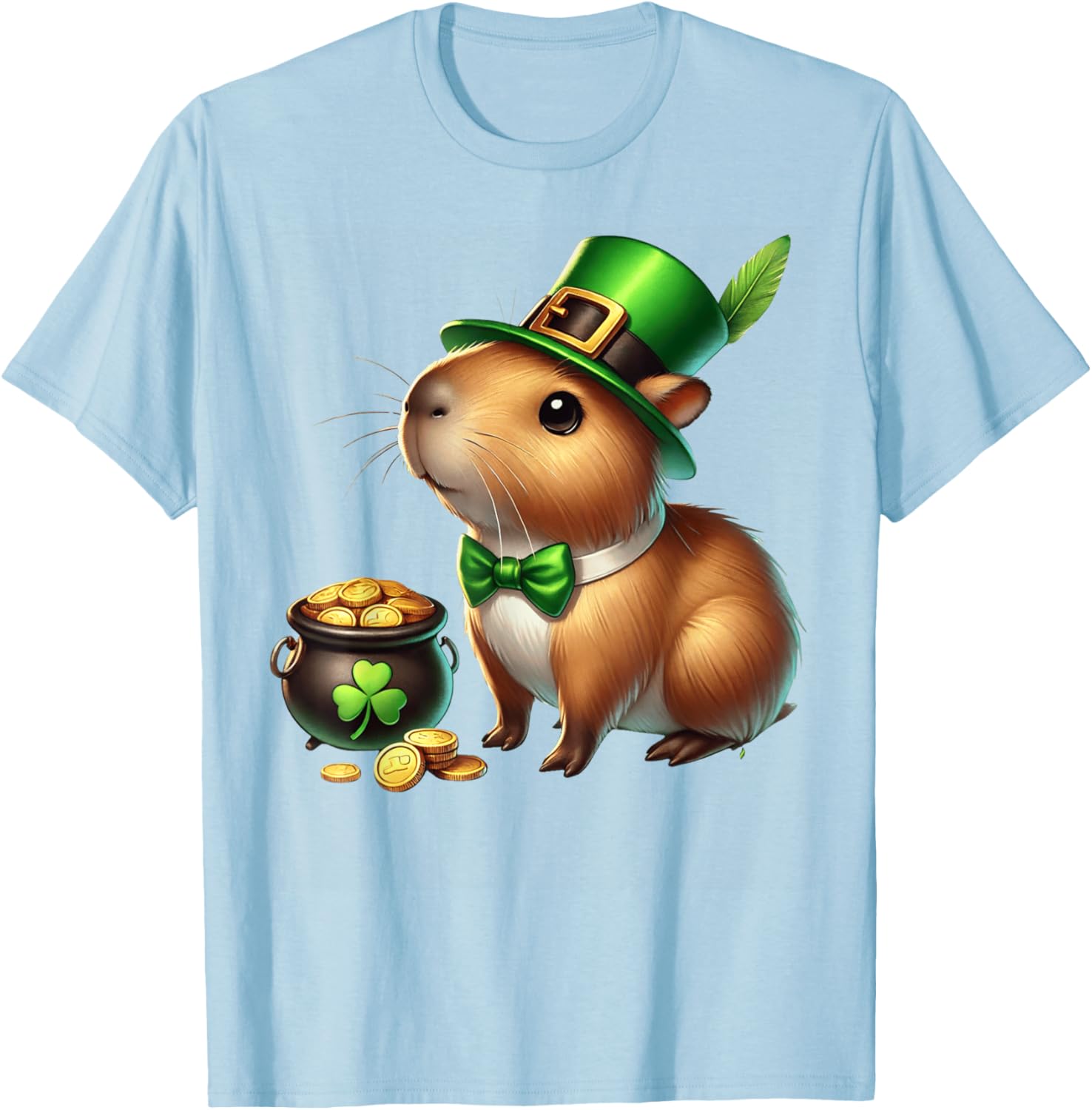 Adorable Guinea Pig Leprechaun St Patrick's Day Kids T-Shirt - 5