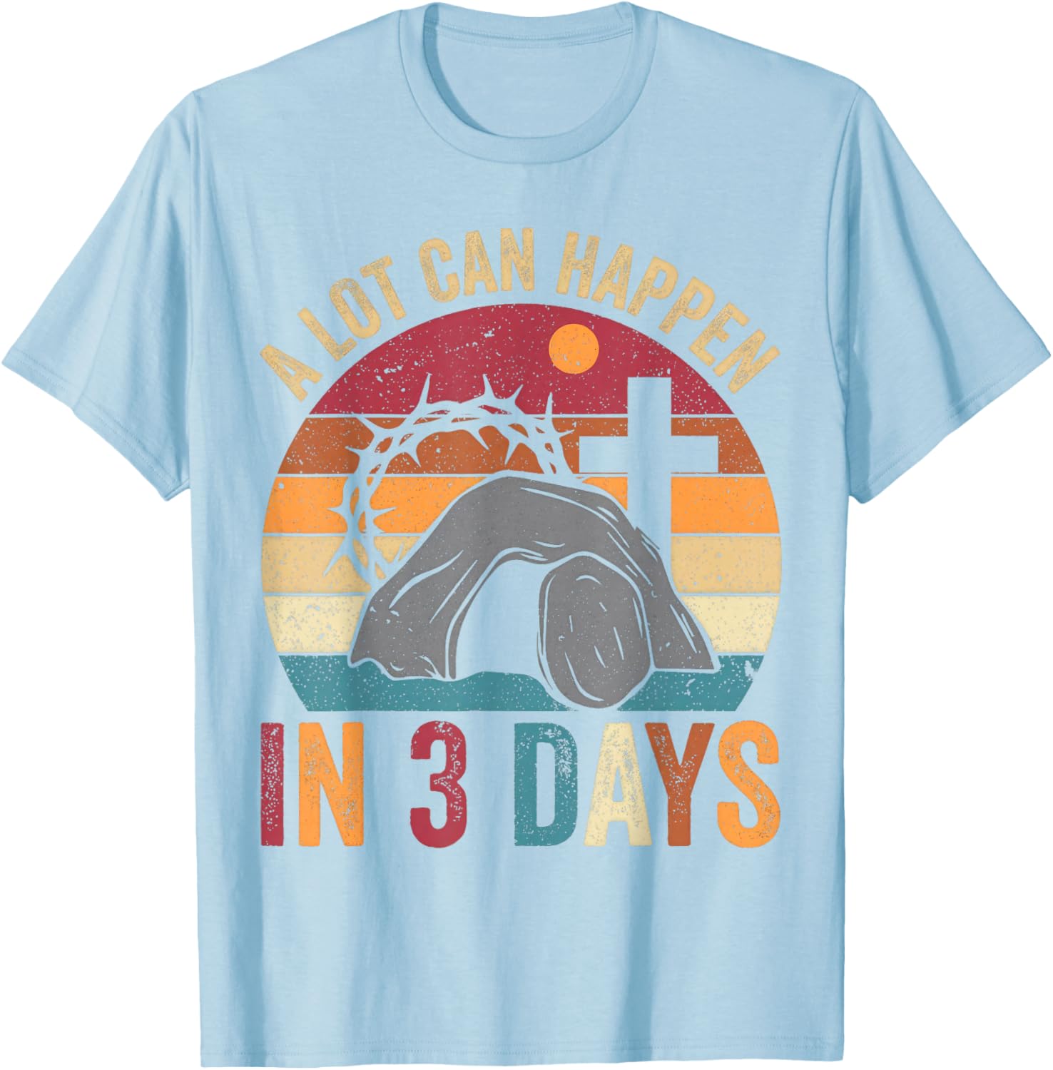 Retro Easter Christian T-Shirt Perfect for Celebrating Faith in Style - 6