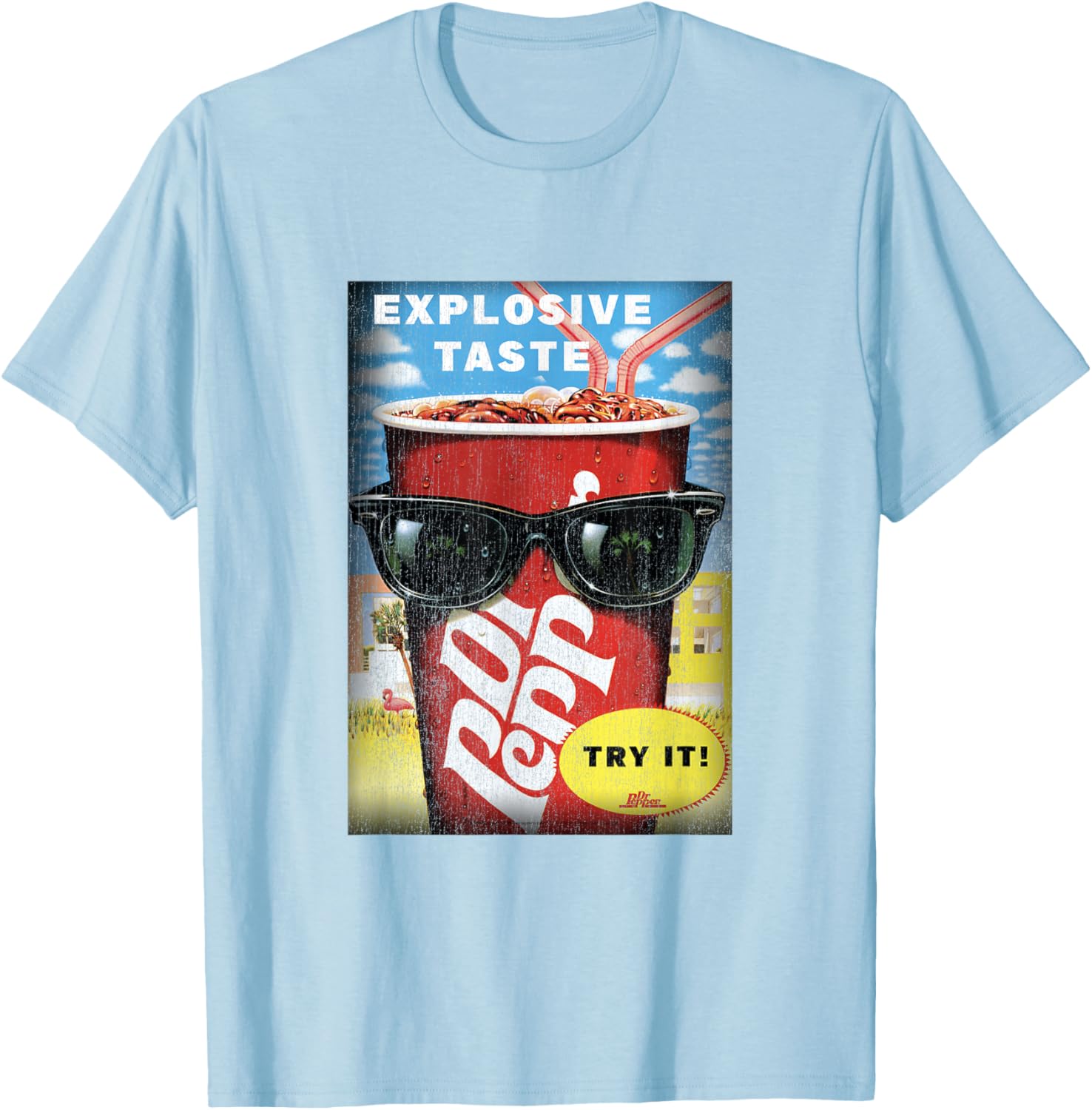 Dr. Pepper Vintage Panel T-Shirt for Explosive Taste Lovers - 7