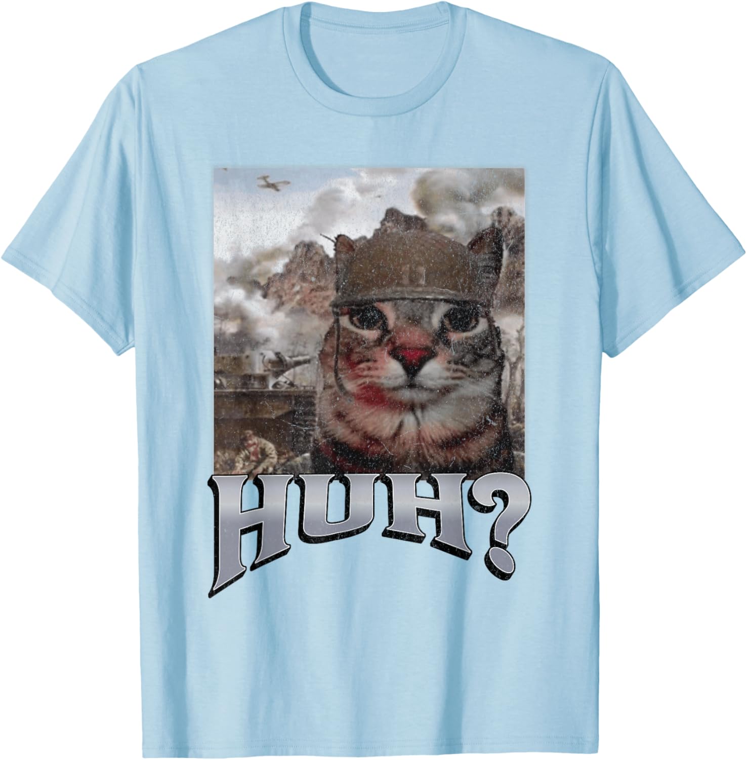 Funny Cat Meme T-Shirt for Men and Women - Huh? Graphic Tee - 10