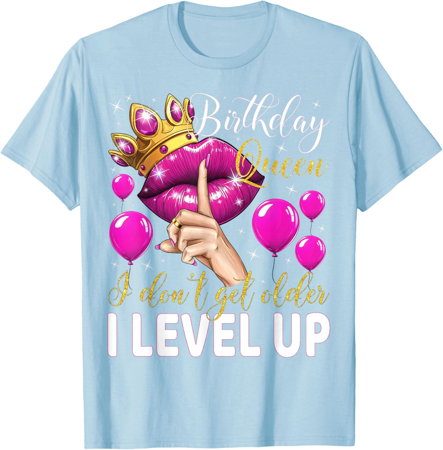 Birthday Queen Level Up T-Shirt for Fun Birthday Celebrations - 17