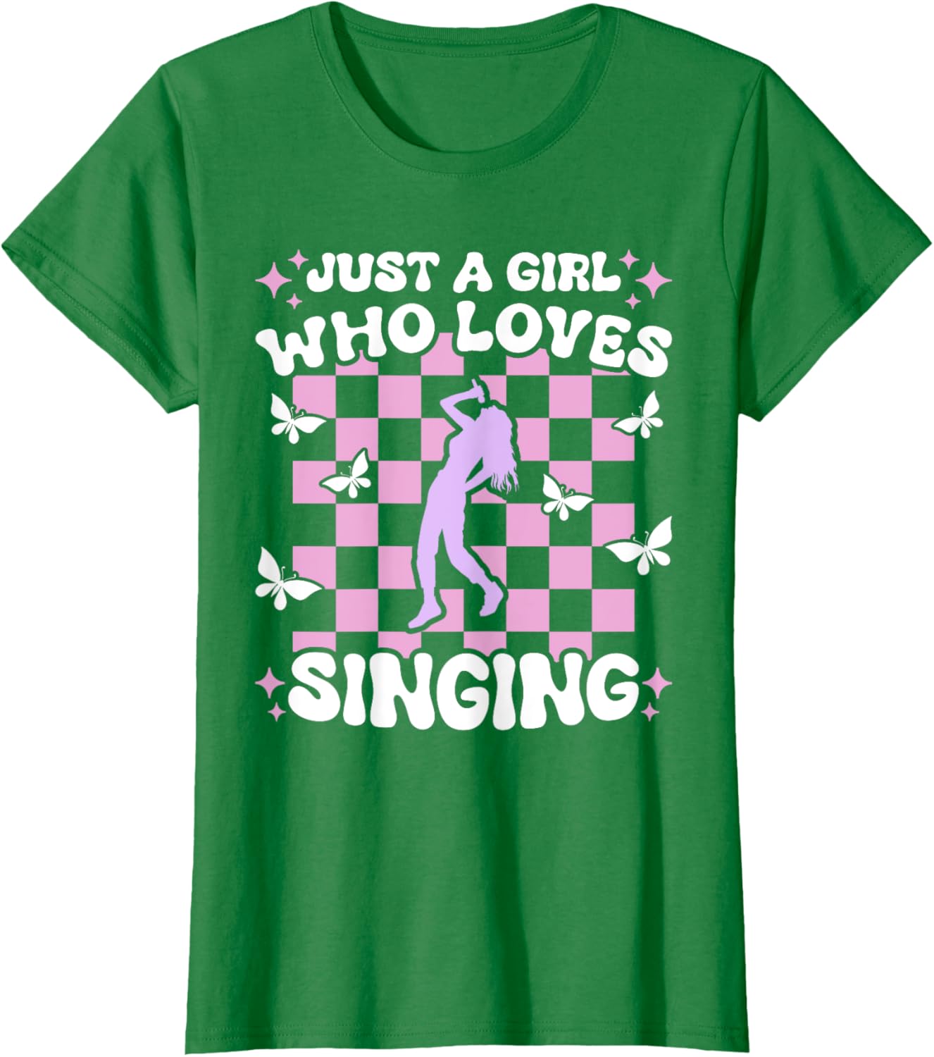 Just A Girl Who Loves Singing Girls T-Shirt for Music Lovers - 1