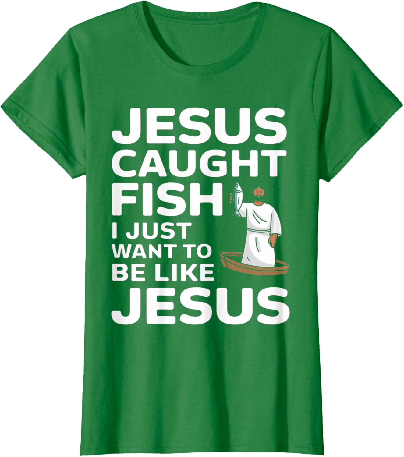 Jesus Fishing Design T-Shirt for Faithful Anglers - Catch the Spirit! - 11