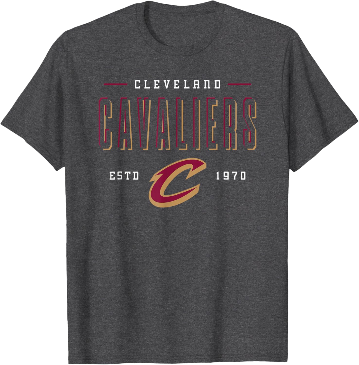 NBA Cleveland Cavaliers Negative Space T-Shirt for Fans and Collectors - 2