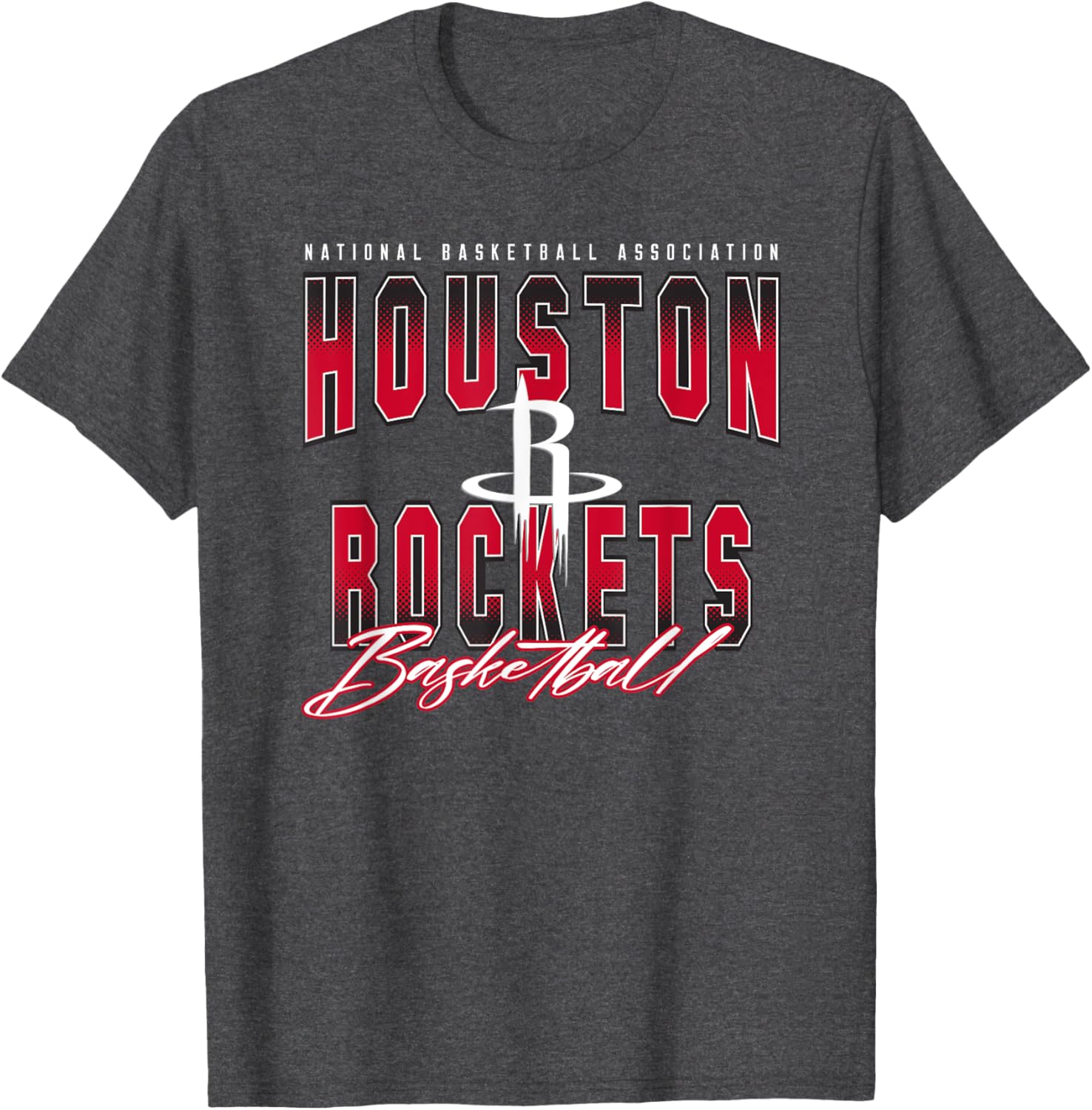 NBA Official Houston Rockets Fade Out T-Shirt for Fan Gear and Style - 2