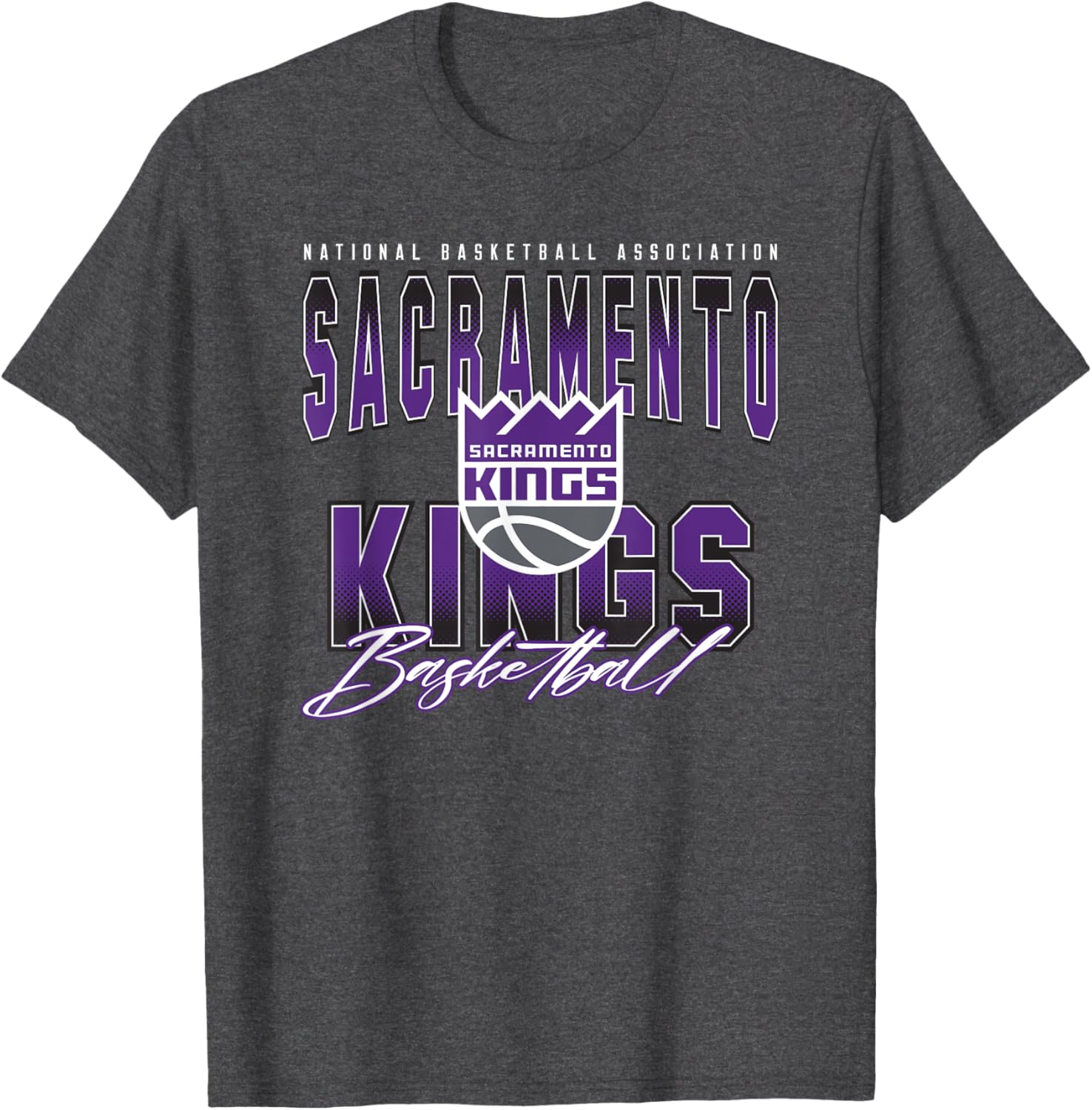Official NBA Sacramento Kings Fade Out T-Shirt for Fans and Style - 1