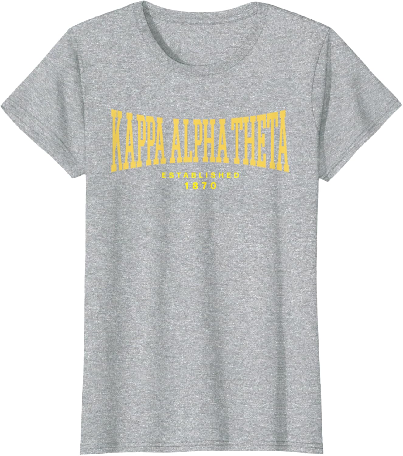 Kappa Alpha Theta Gold T-Shirt Officially Licensed EST 1870 Merchandise - 1