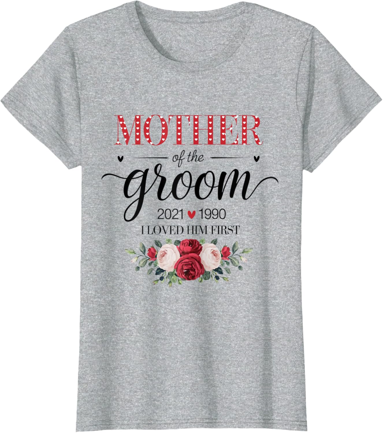 Personalized Mother of the Groom Wedding Day T-Shirt for Mom - 4