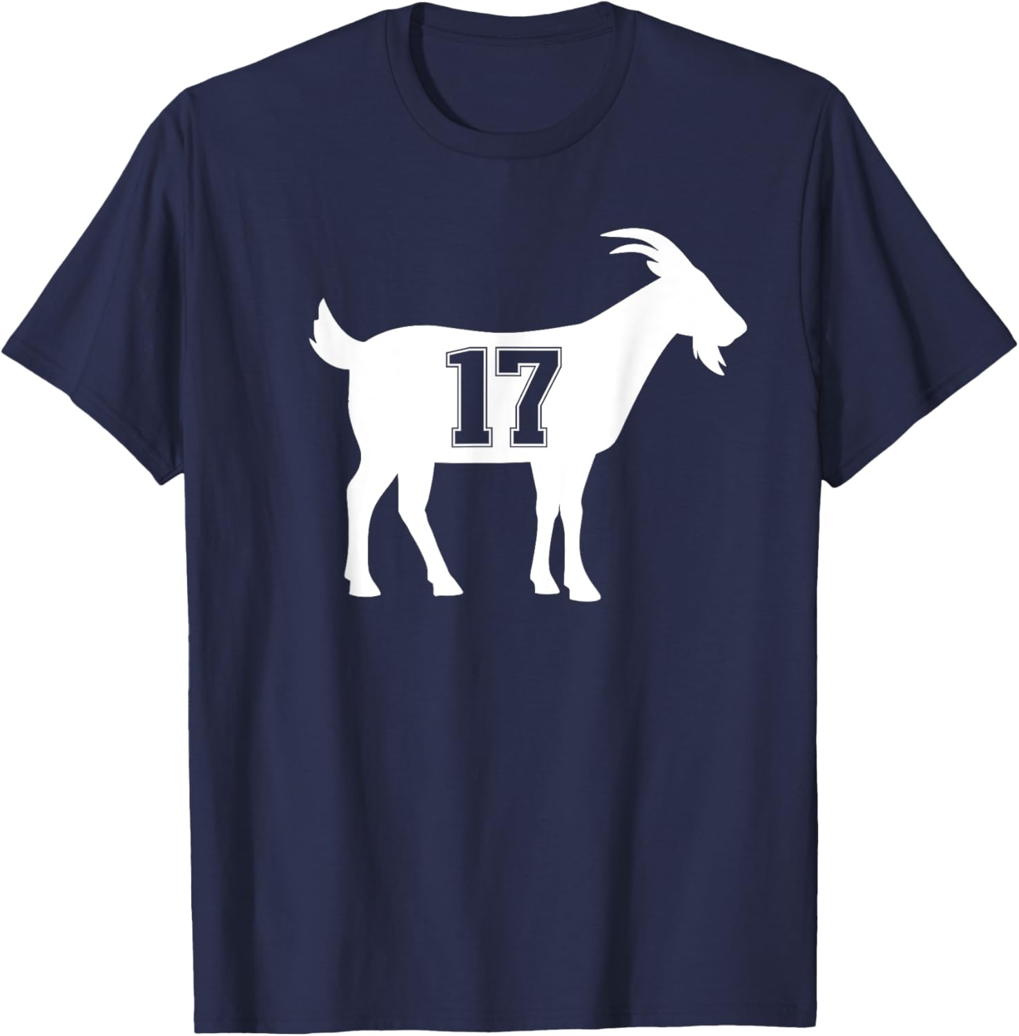 Goat 17 G.O.A.T. Number 17 Goat T-Shirt for Sports Fans and Casual Wear - 10
