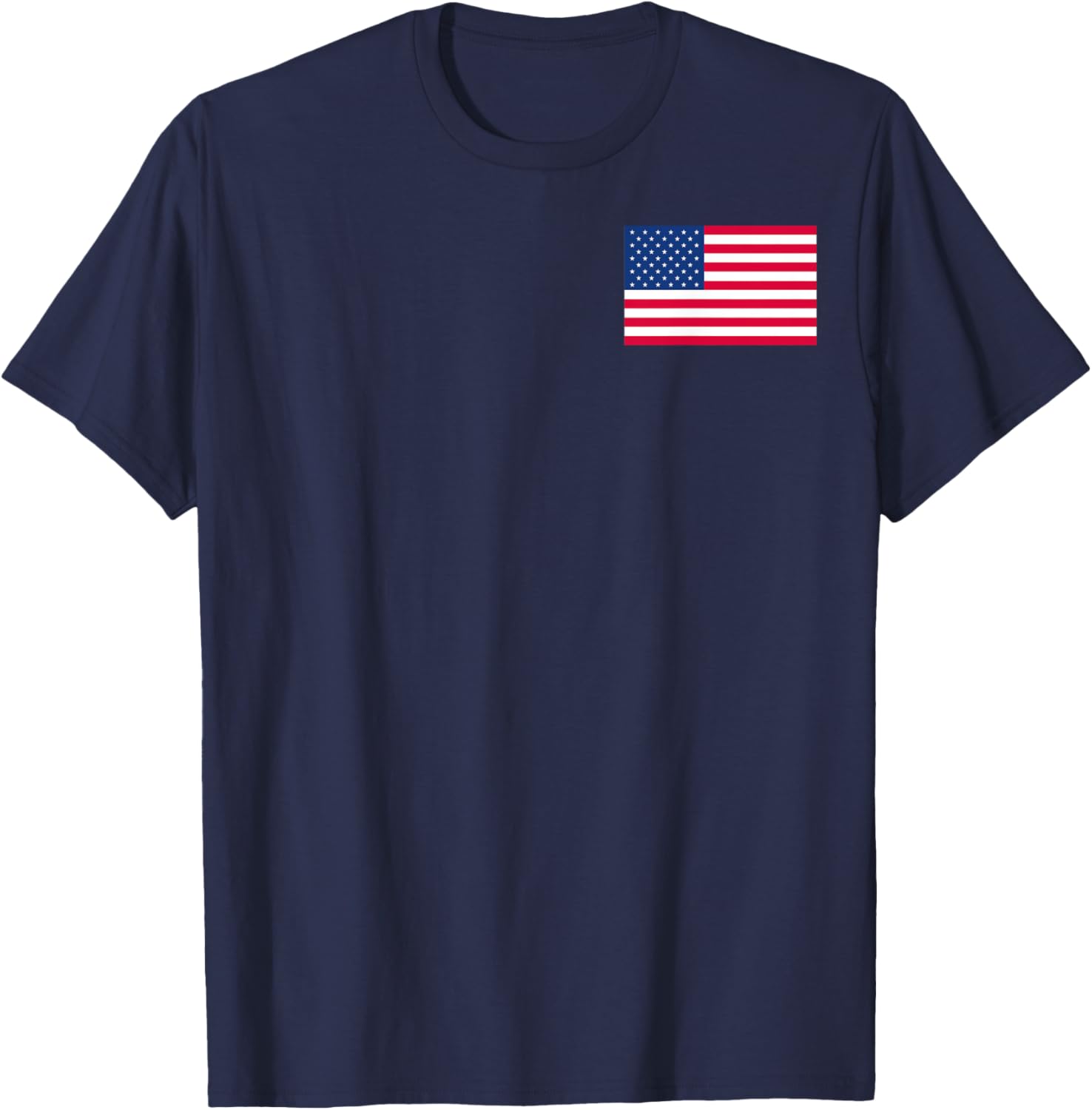Patriotic American Flag Small Print T-Shirt for Casual Style Lovers - 22