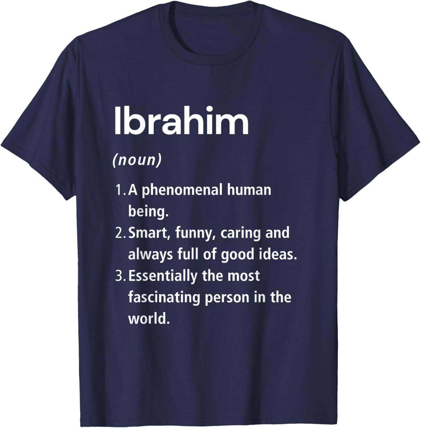 Funny Ibrahim Name Definition T-Shirt for Unique Style & Humor - 16