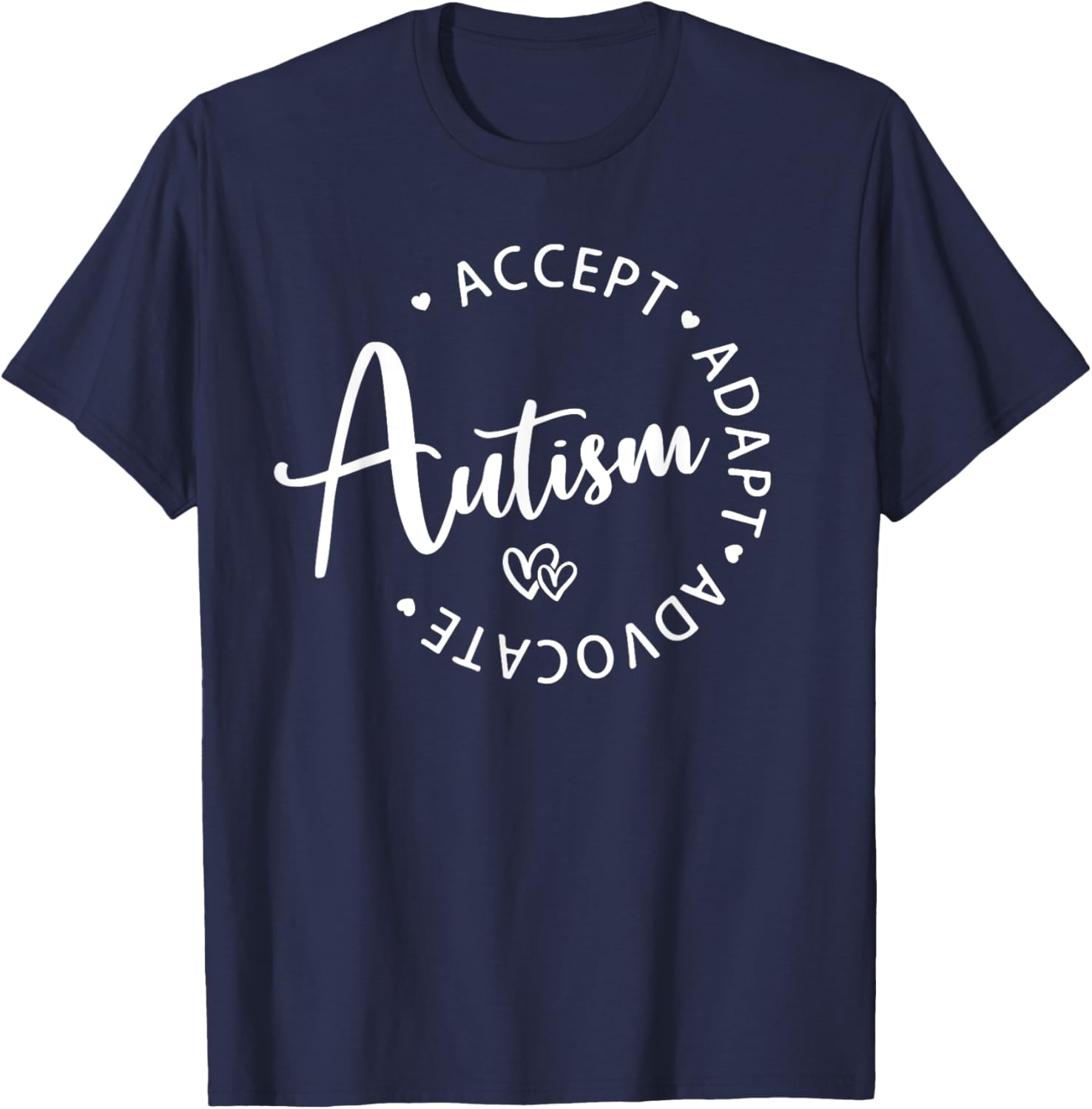 Autism Awareness T-Shirt for Kids - Accept Adapt Advocate Design - 11